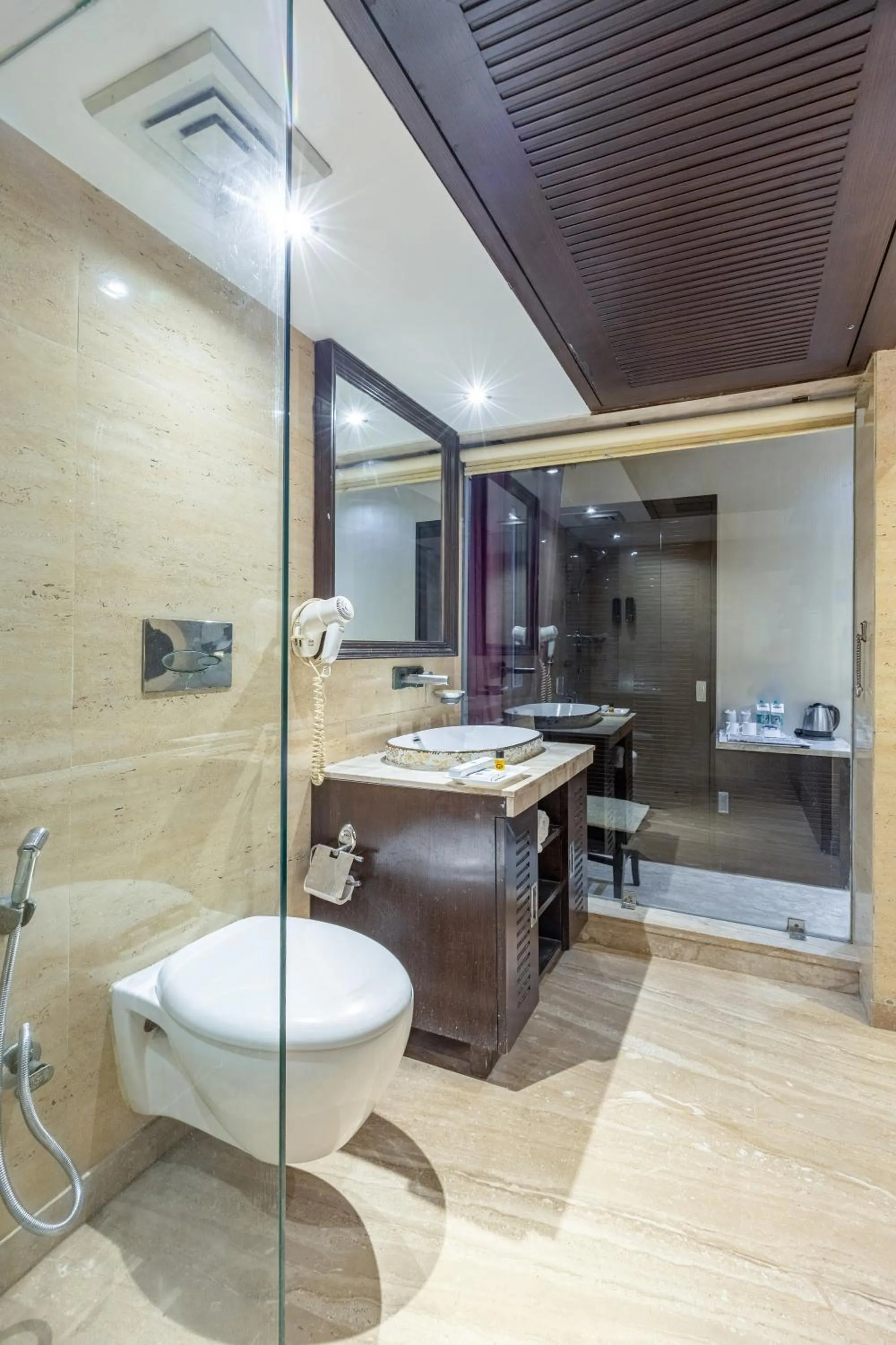 Shower in Alaya Stays Hotel Emperor Palms