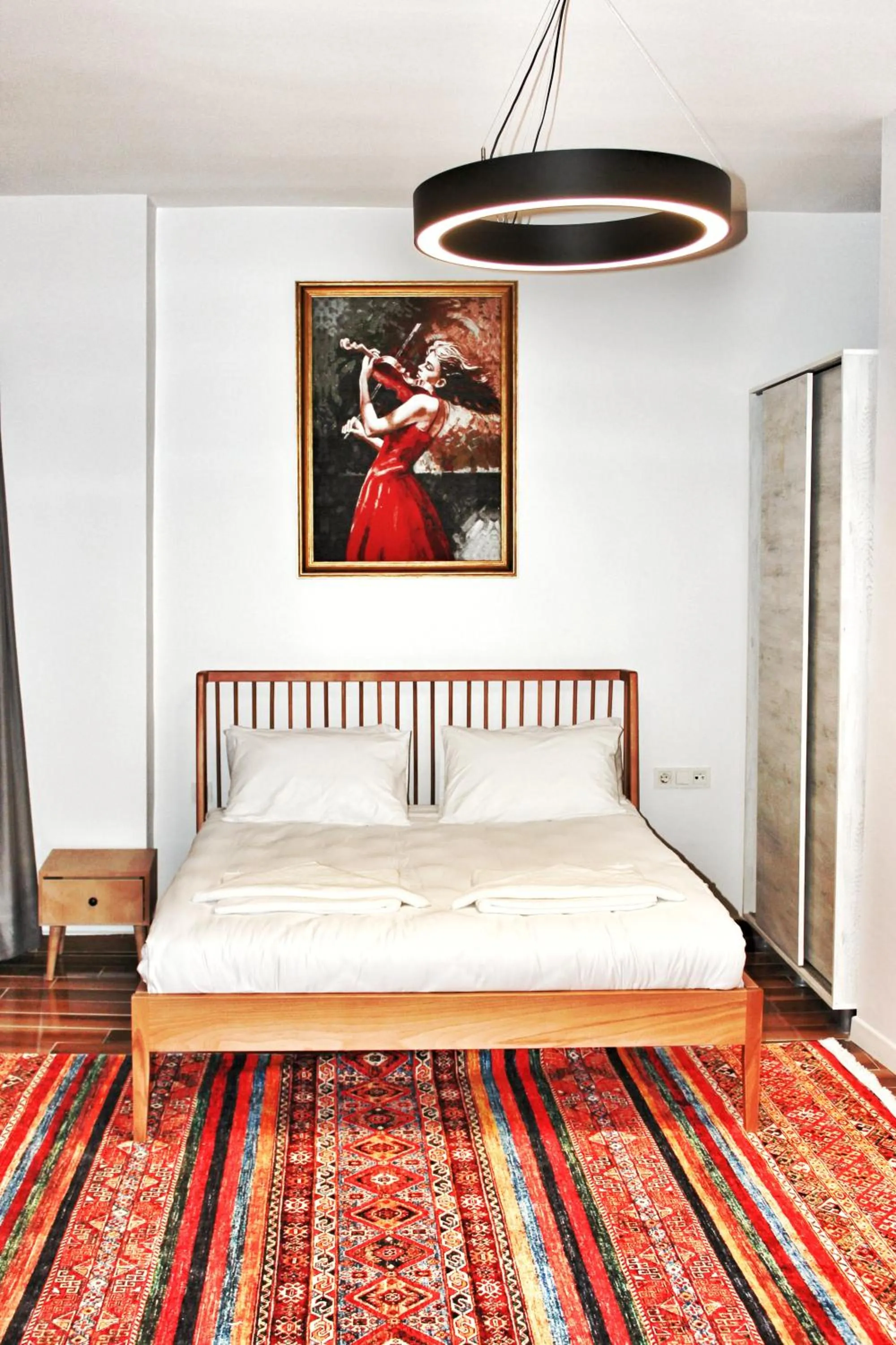 Bed in Million Old City Apartment