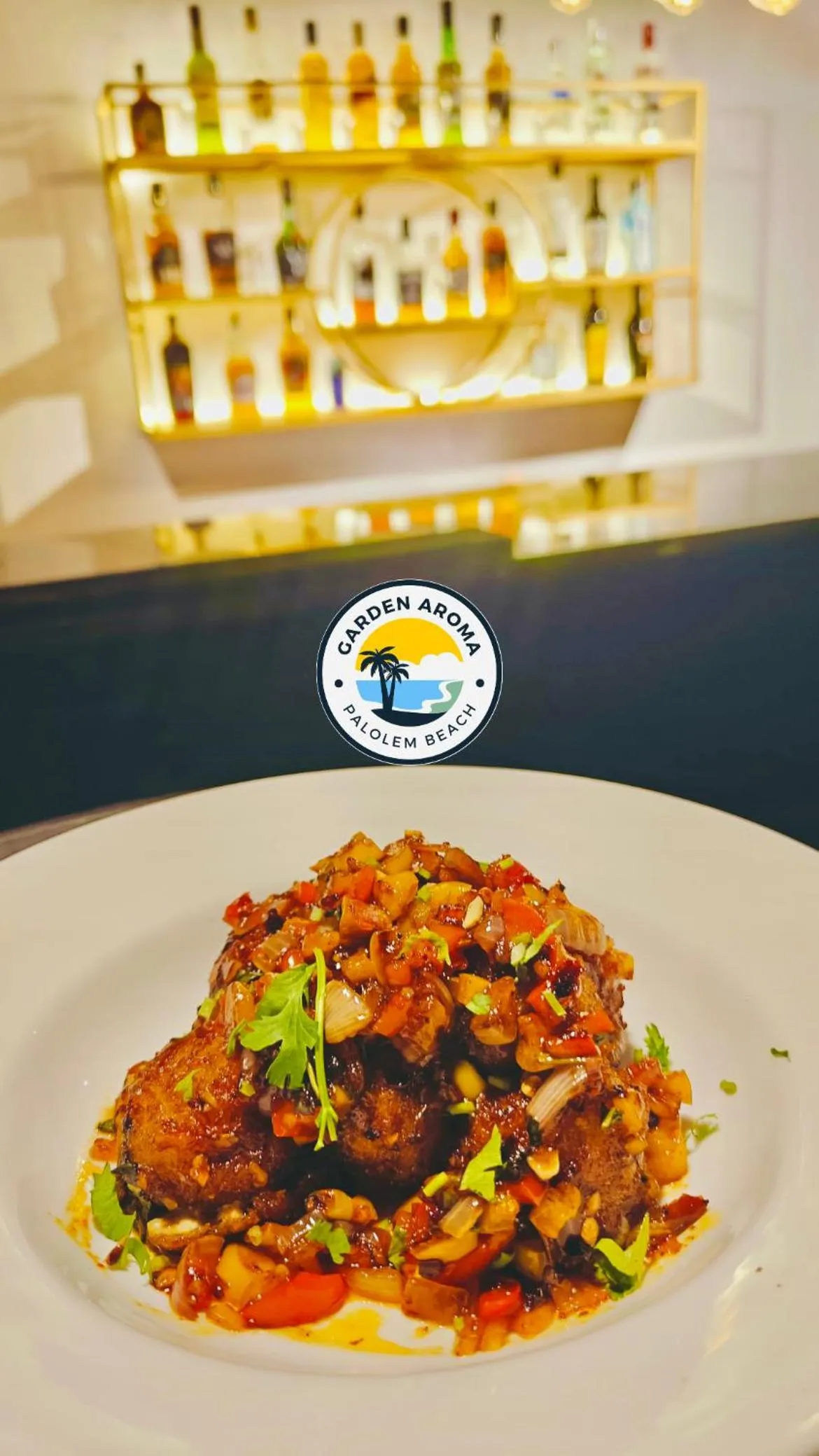 Food in Garden Aroma Palolem, Beachside Hostel & Cafe Bar