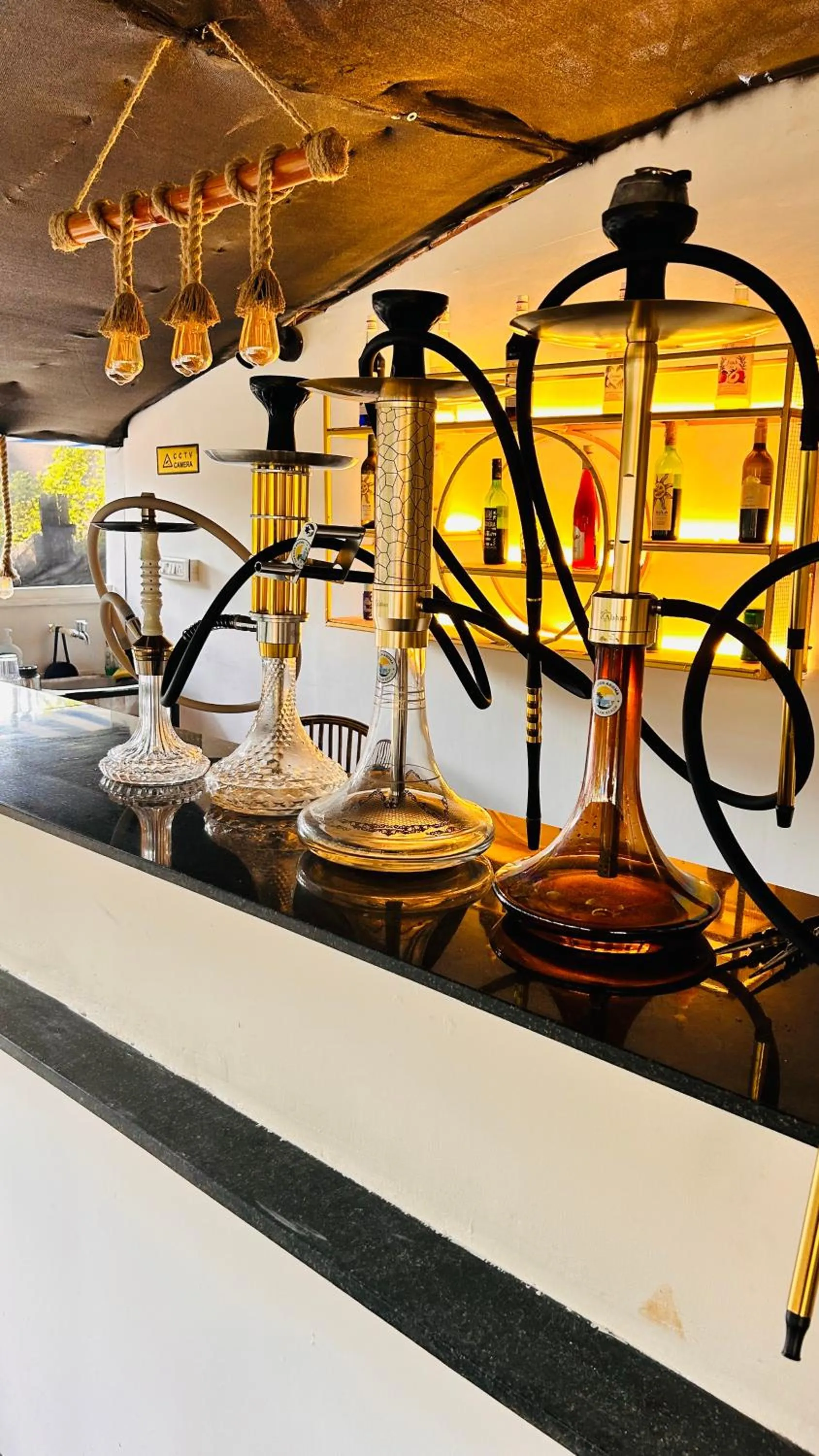 Lounge or bar in Garden Aroma Palolem, Beachside Hostel & Cafe Bar