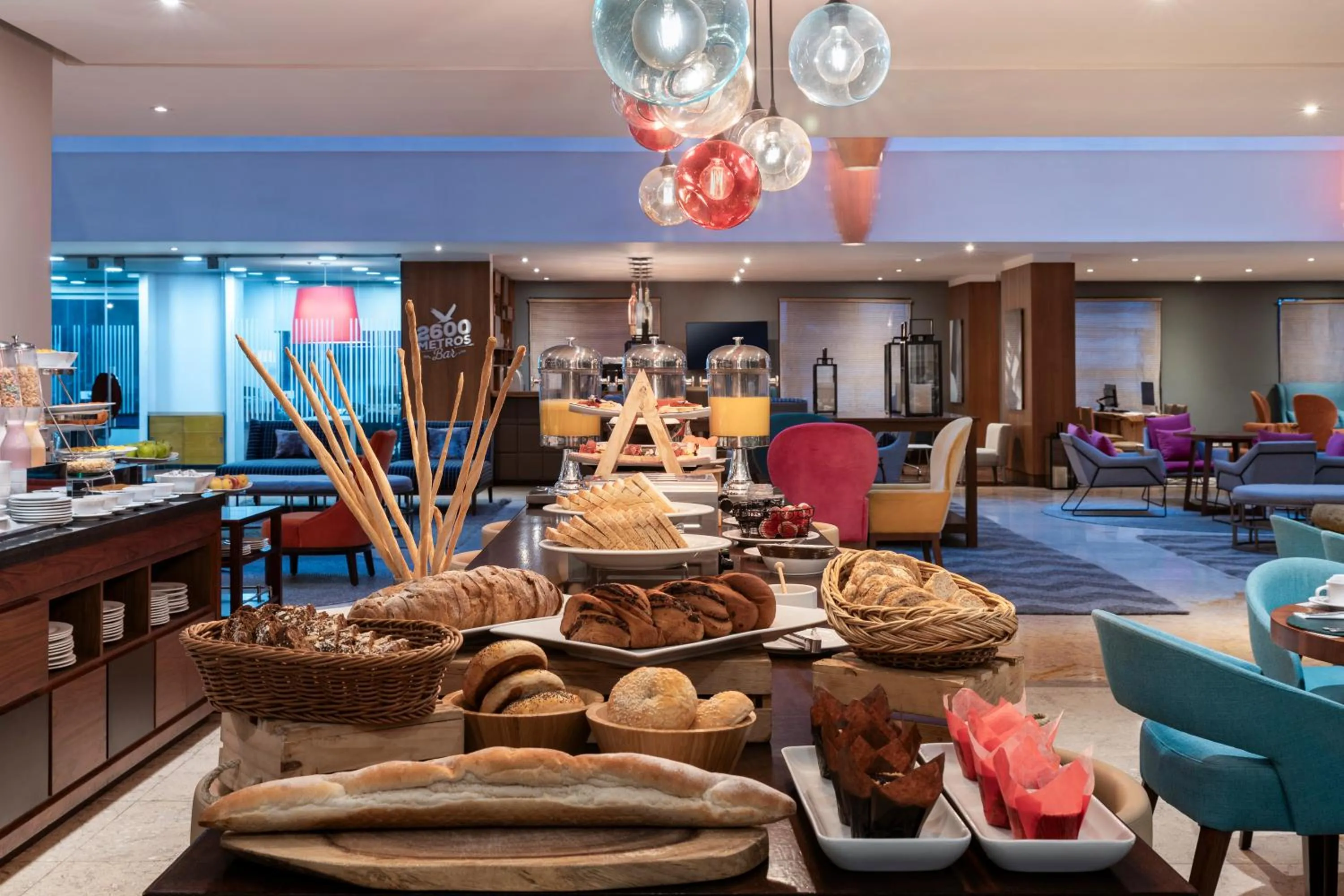 Buffet breakfast in Doubletree By Hilton Bogota Calle 100,Co