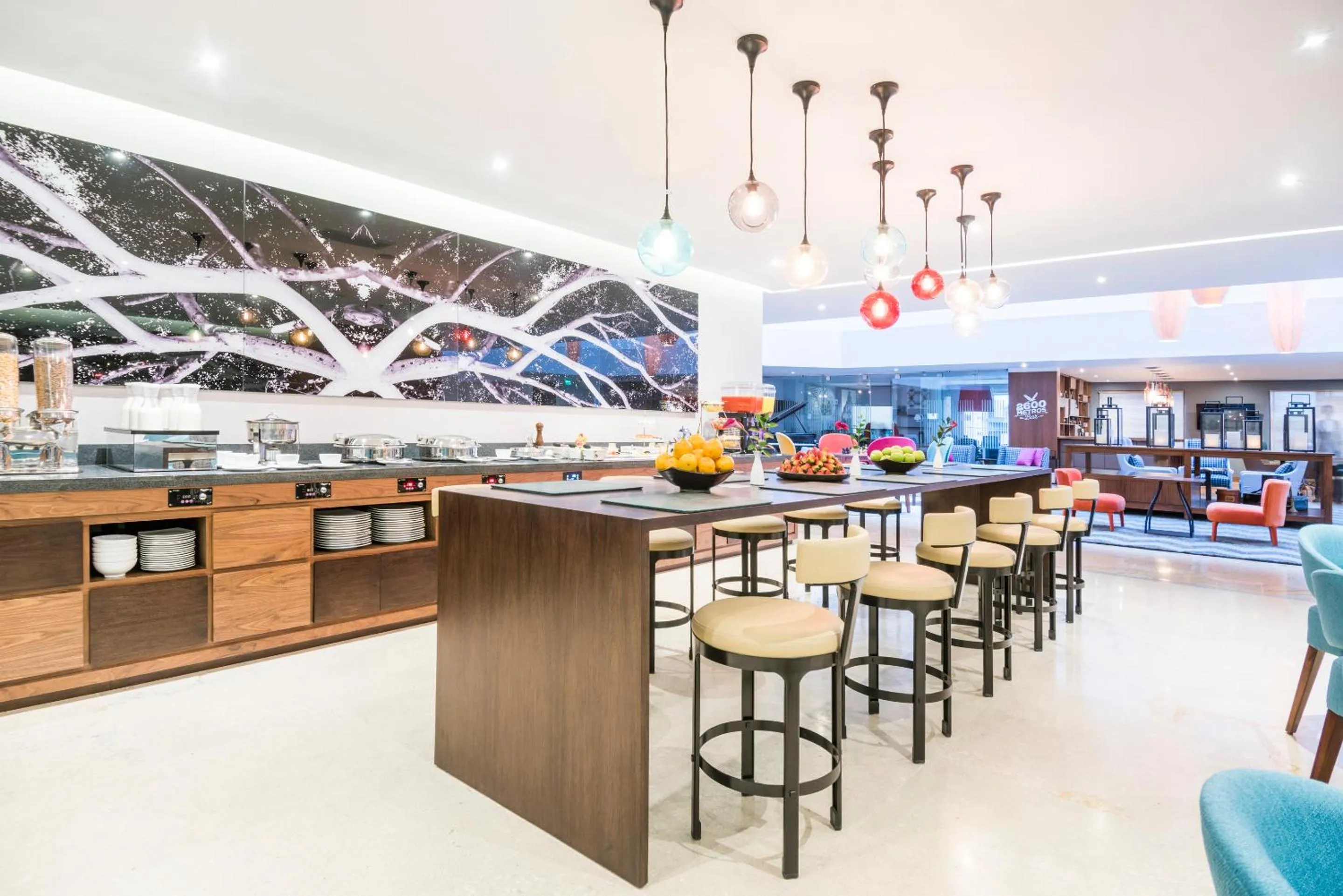 Buffet breakfast in Doubletree By Hilton Bogota Calle 100,Co