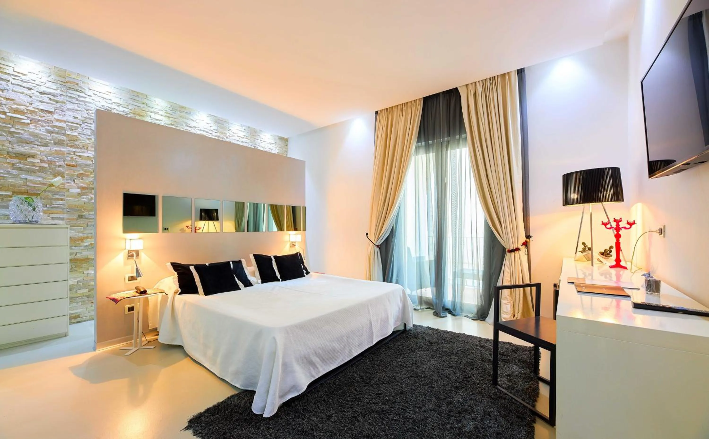 Bedroom, Bed in Hotel Cerere