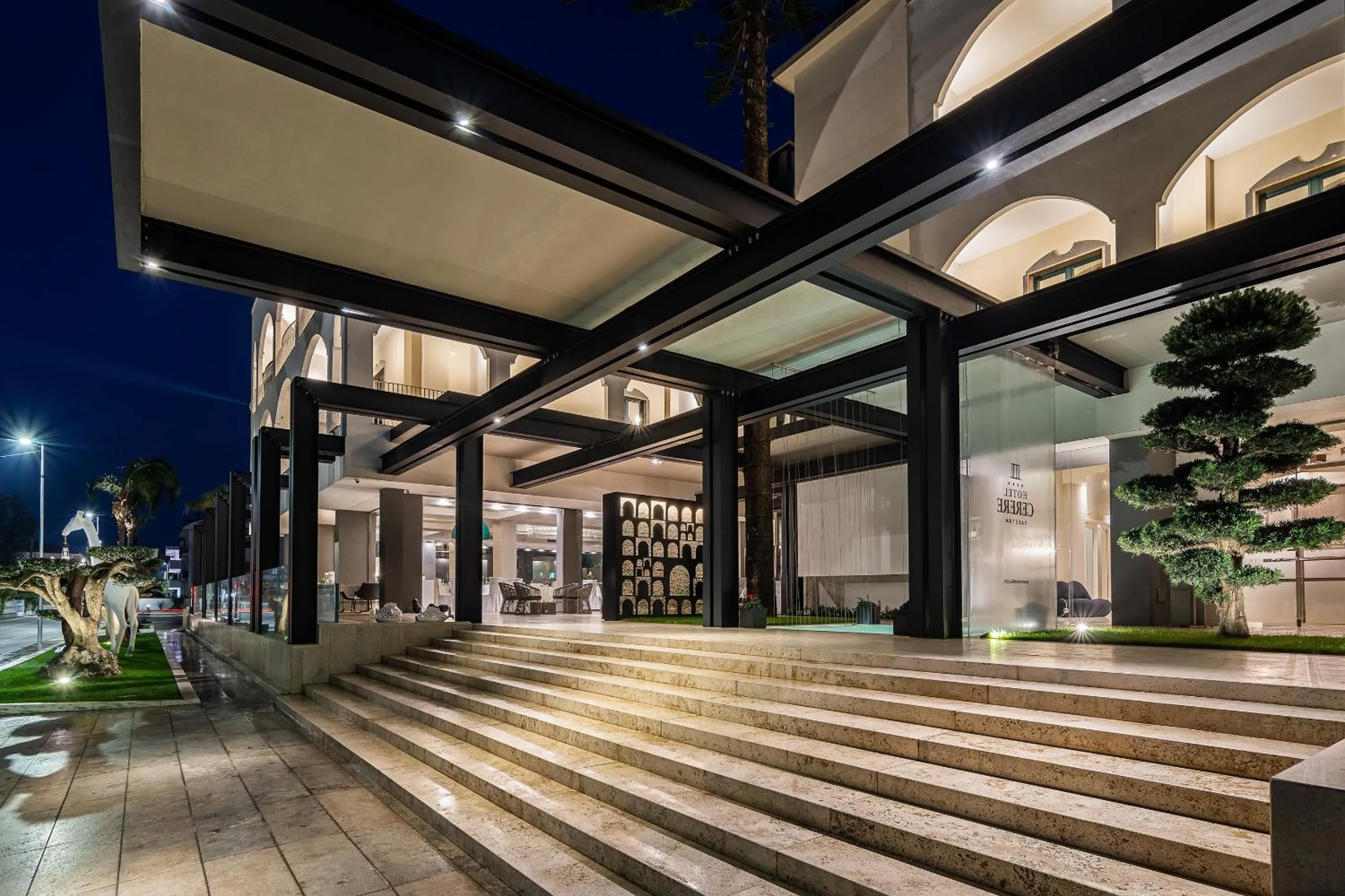 Garden view in Hotel Cerere