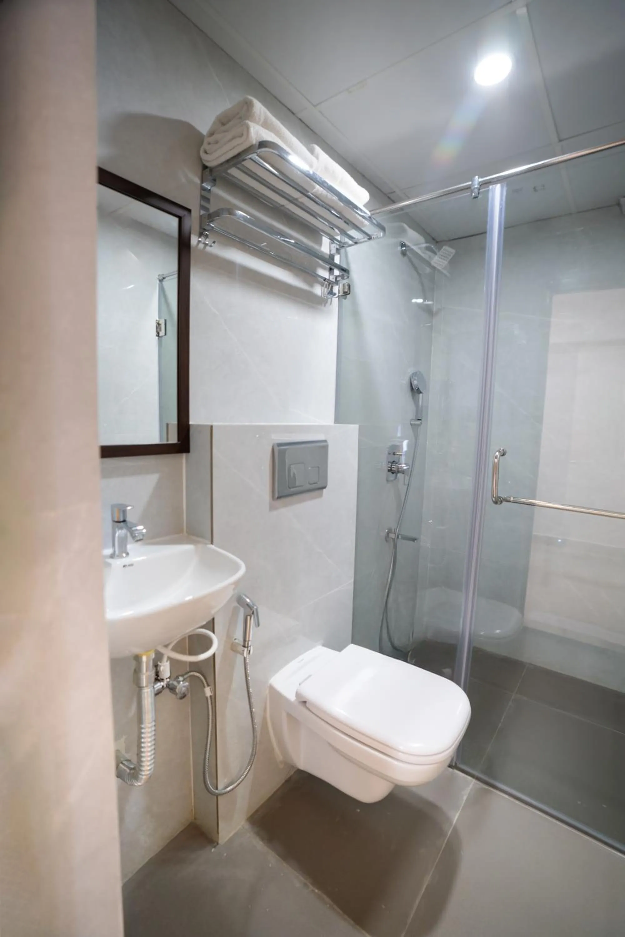 Bathroom in Sunrise Business Hotel, S R Nagar - Ameerpet
