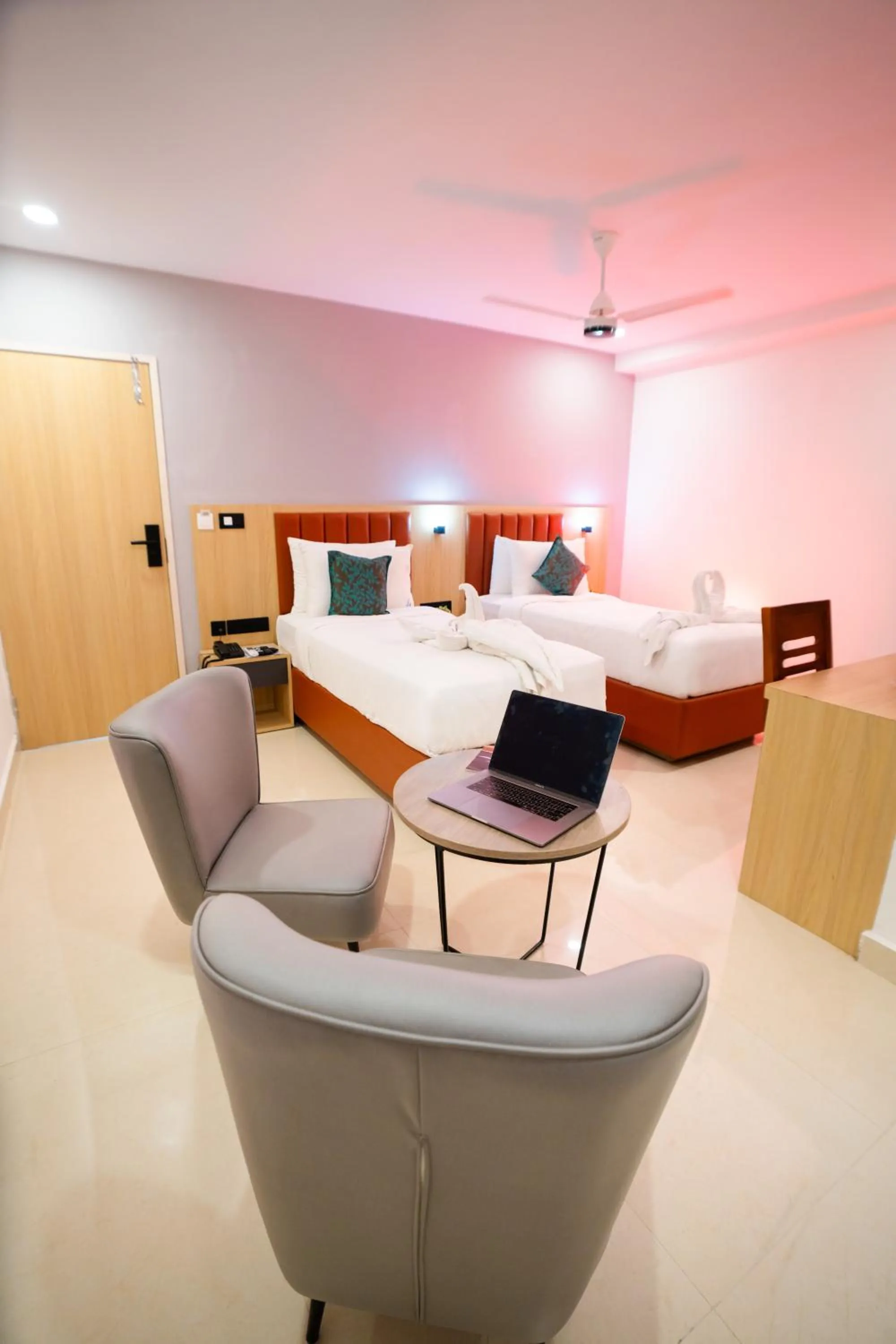 Photo of the whole room, Bed in Sunrise Business Hotel, S R Nagar - Ameerpet