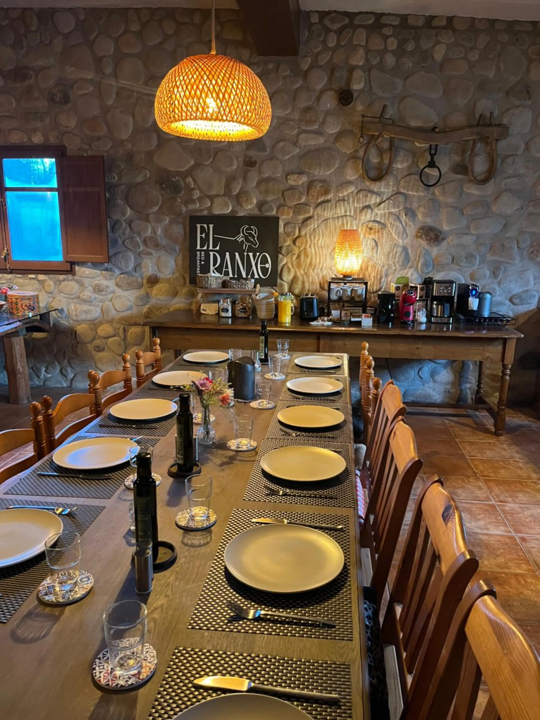 Food and drinks in B&B El Ranxo