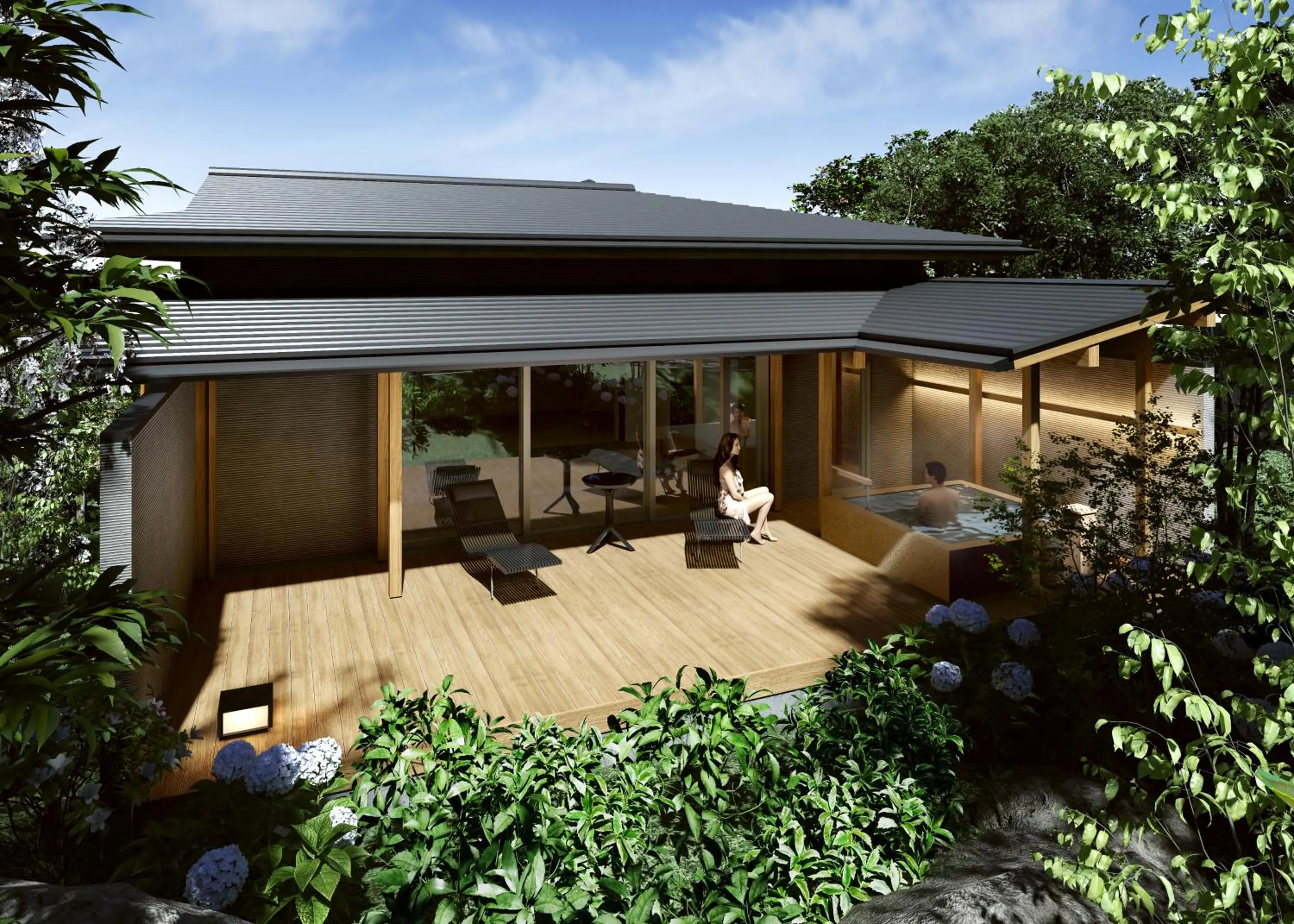 Open Air Bath in ABBA Resorts Izu - Zagyosoh