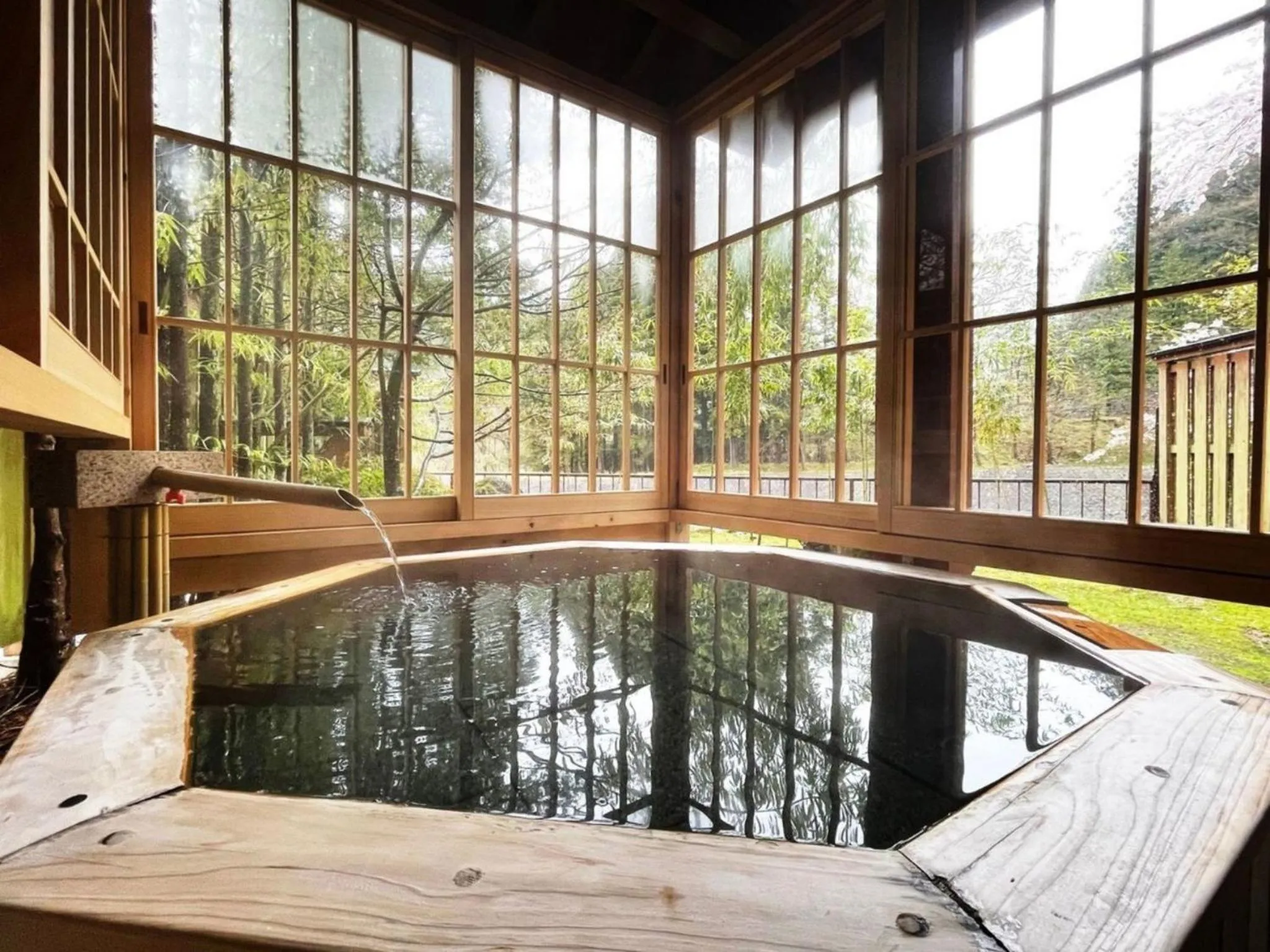 Open Air Bath in Harumiya Ryokan