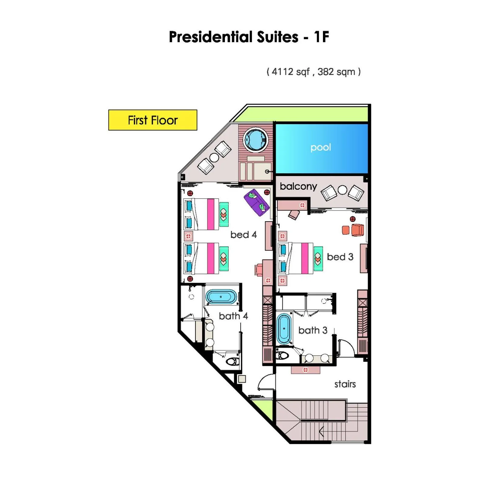 Floor plan in Lexis Hibiscus Port Dickson