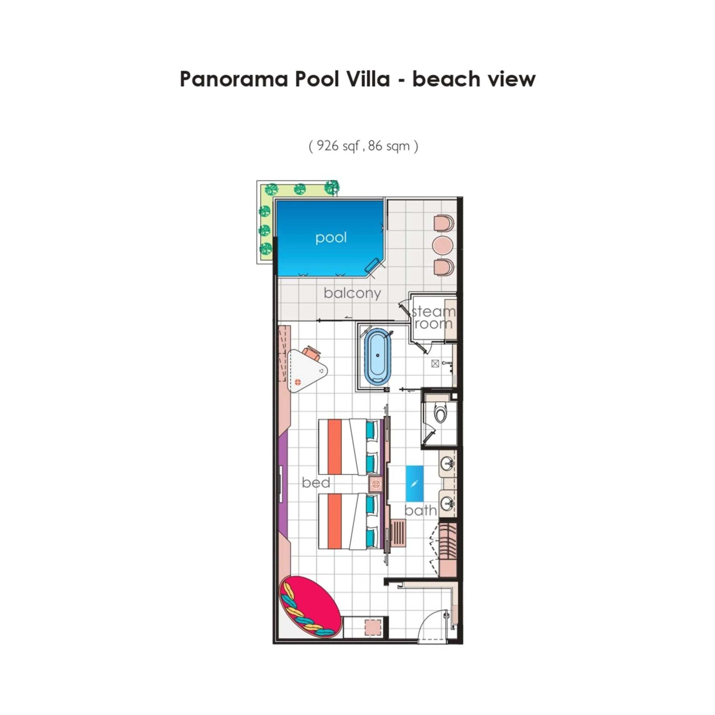 Floor plan in Lexis Hibiscus Port Dickson