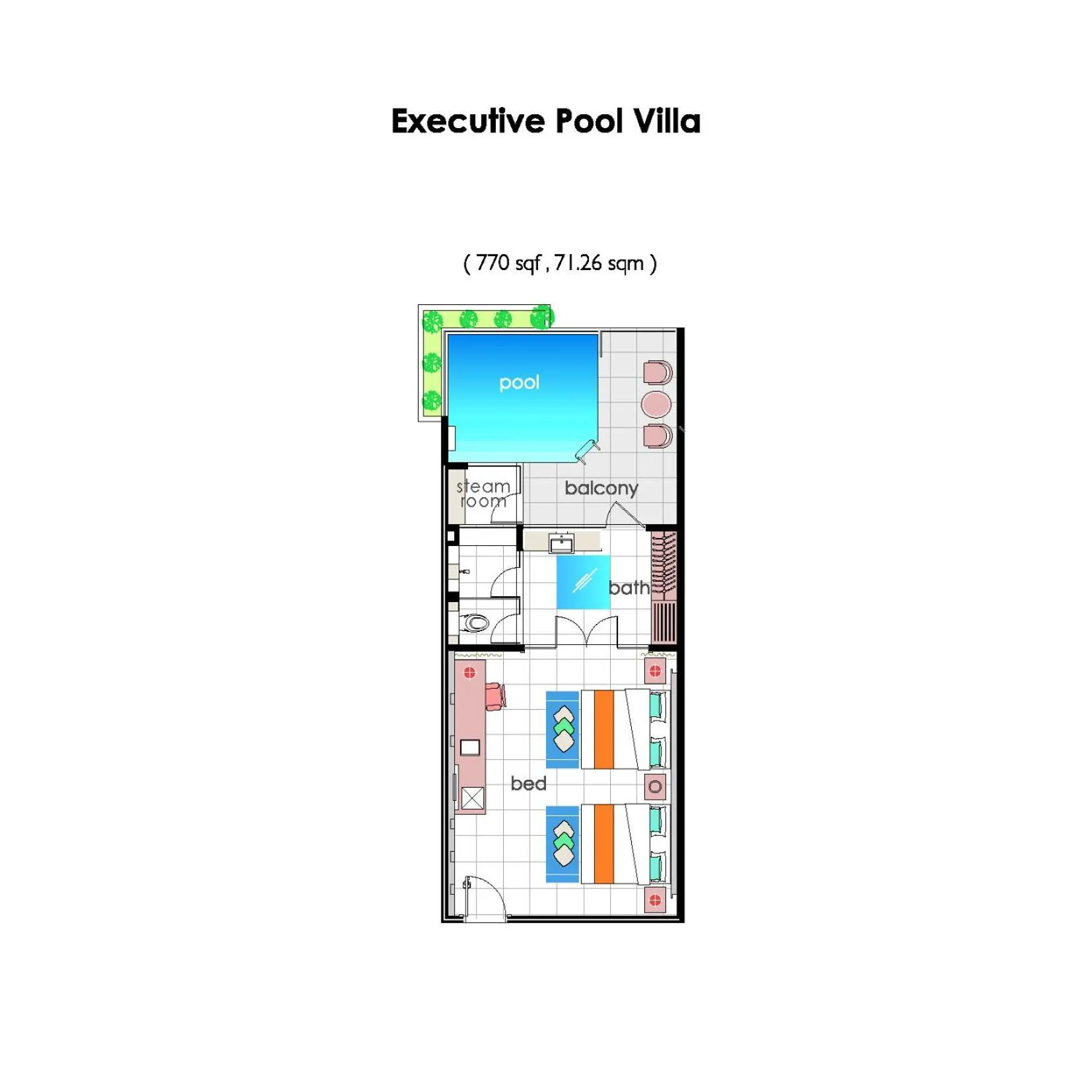 Floor plan in Lexis Hibiscus Port Dickson