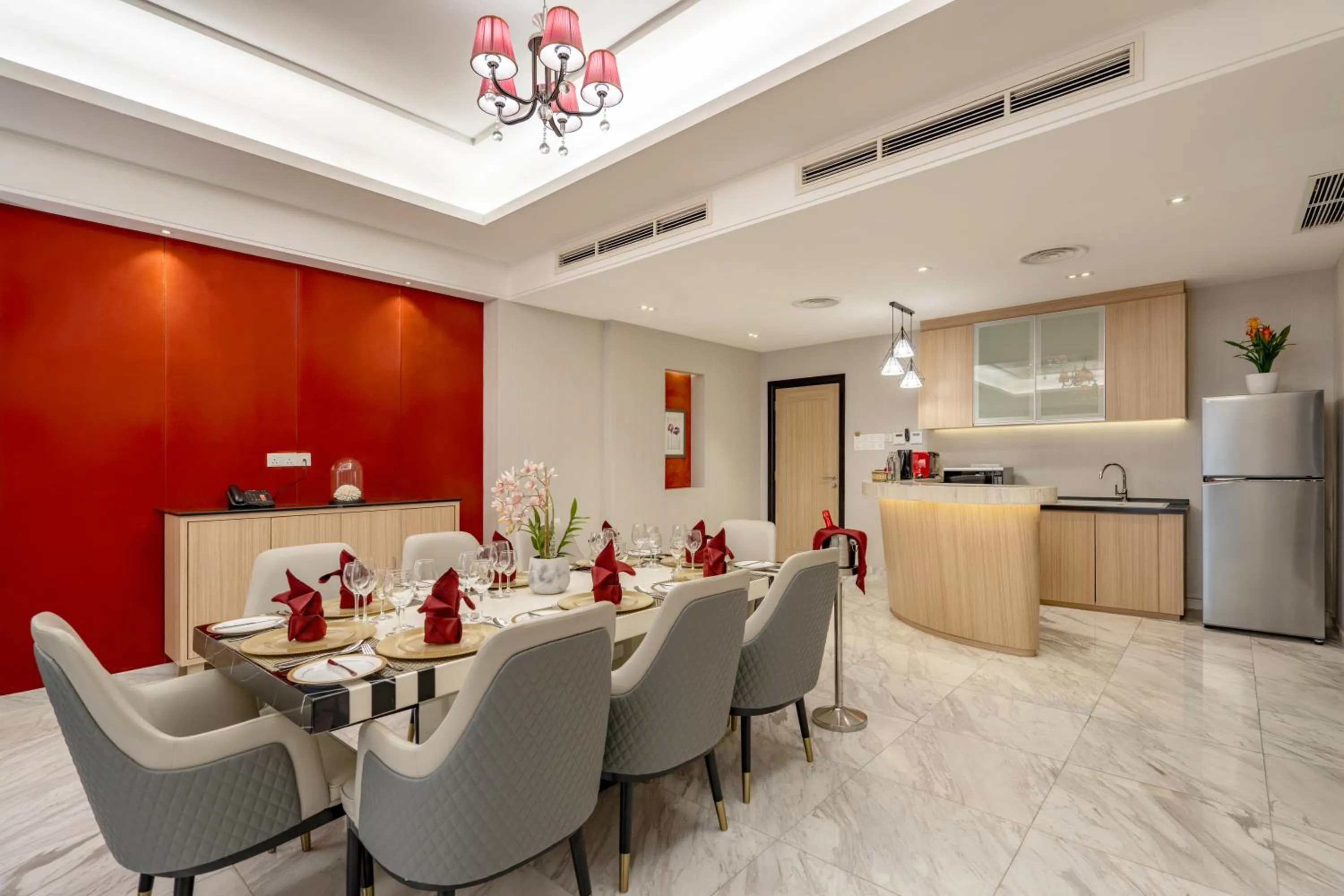 Dining area in Lexis Hibiscus Port Dickson