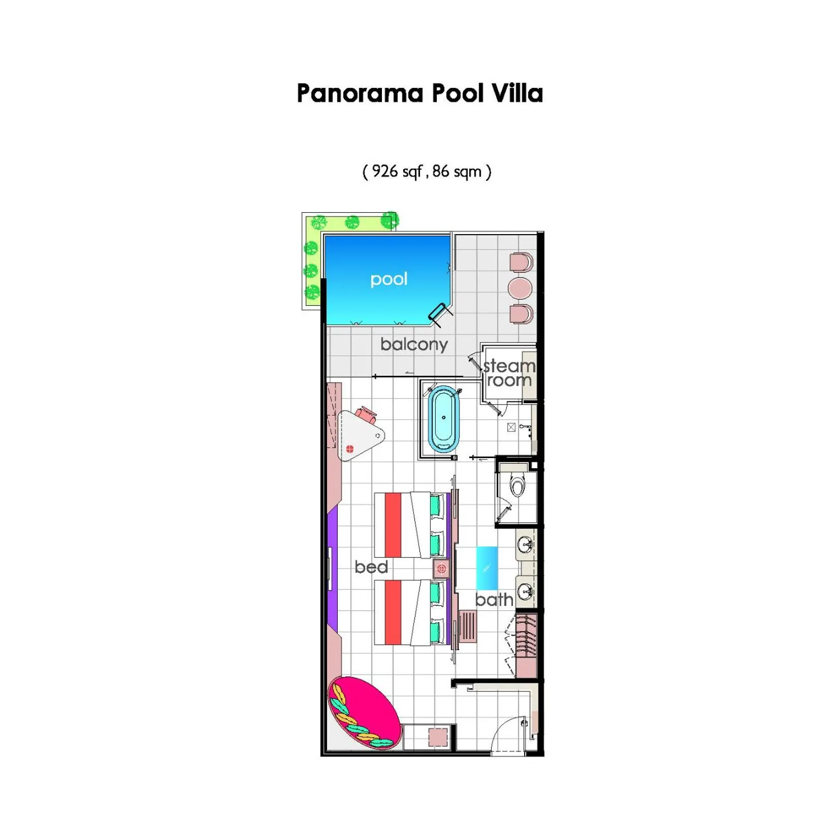 Floor plan in Lexis Hibiscus Port Dickson