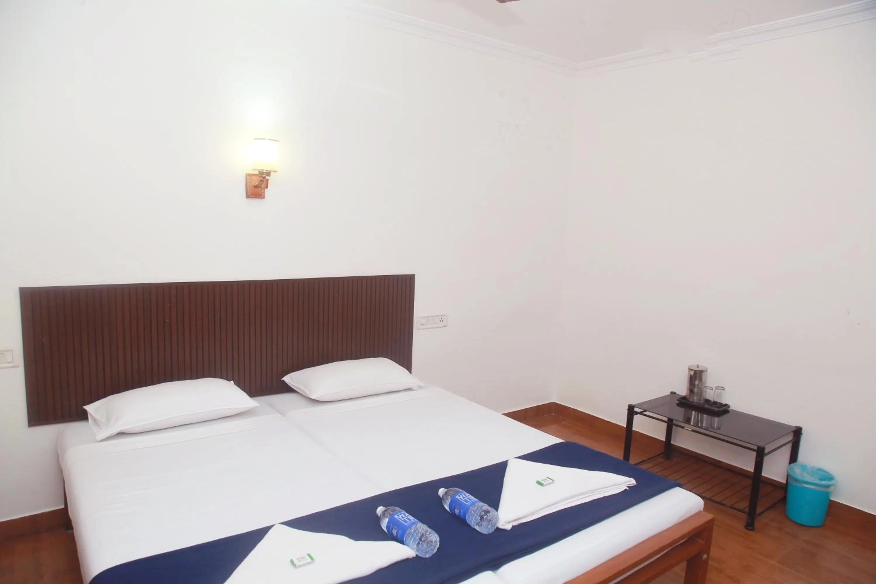 Bed in Hotel Srinivas