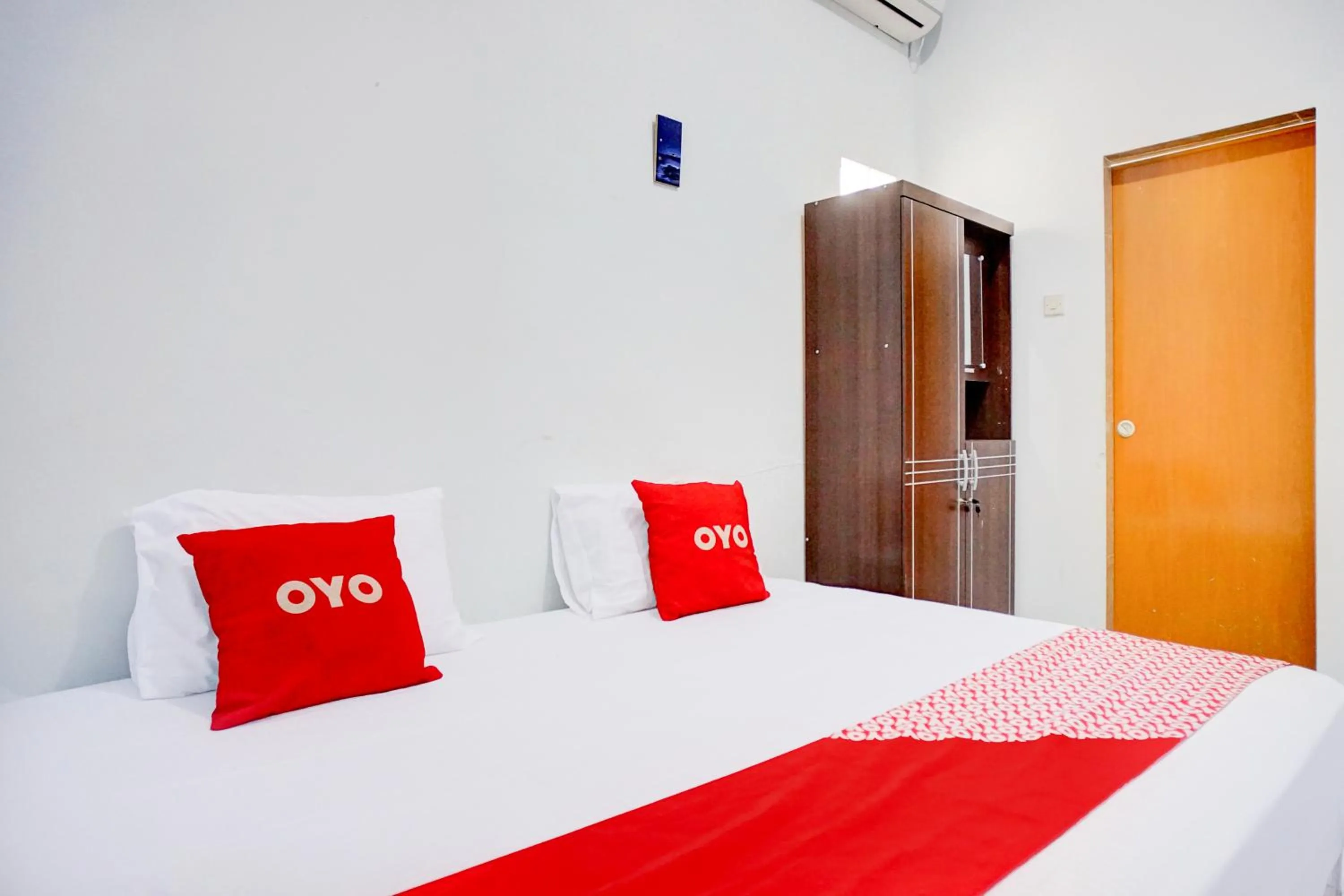 Bed in Hotel O Medan Timur Near Rsu Madani