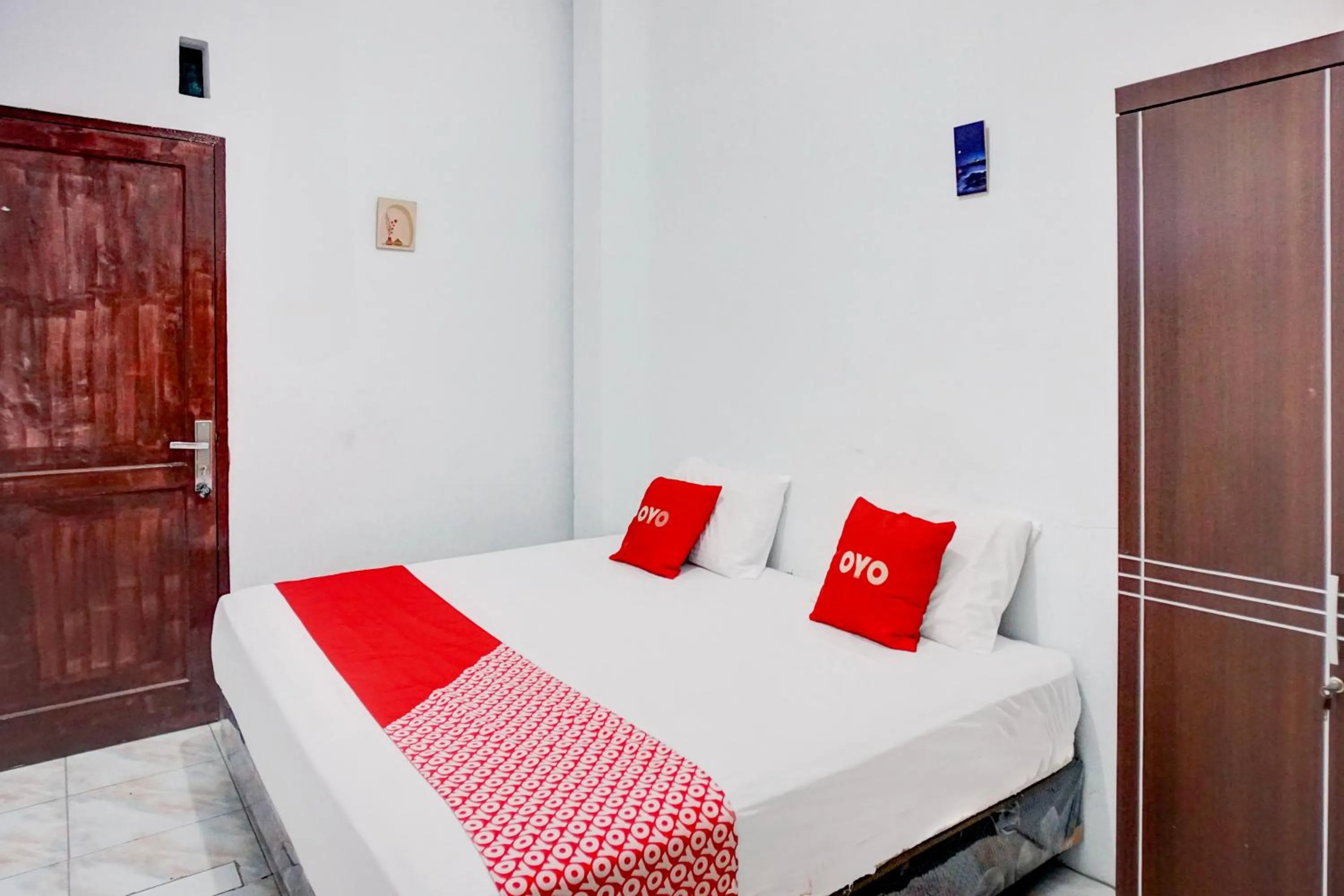 Bed in Hotel O Medan Timur Near Rsu Madani