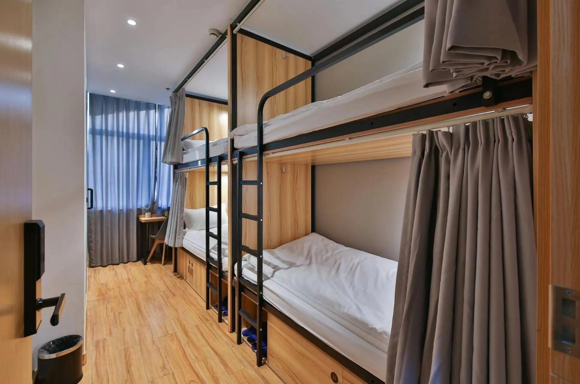 Bed in Shanghai Pengpai Art Youth Hotel