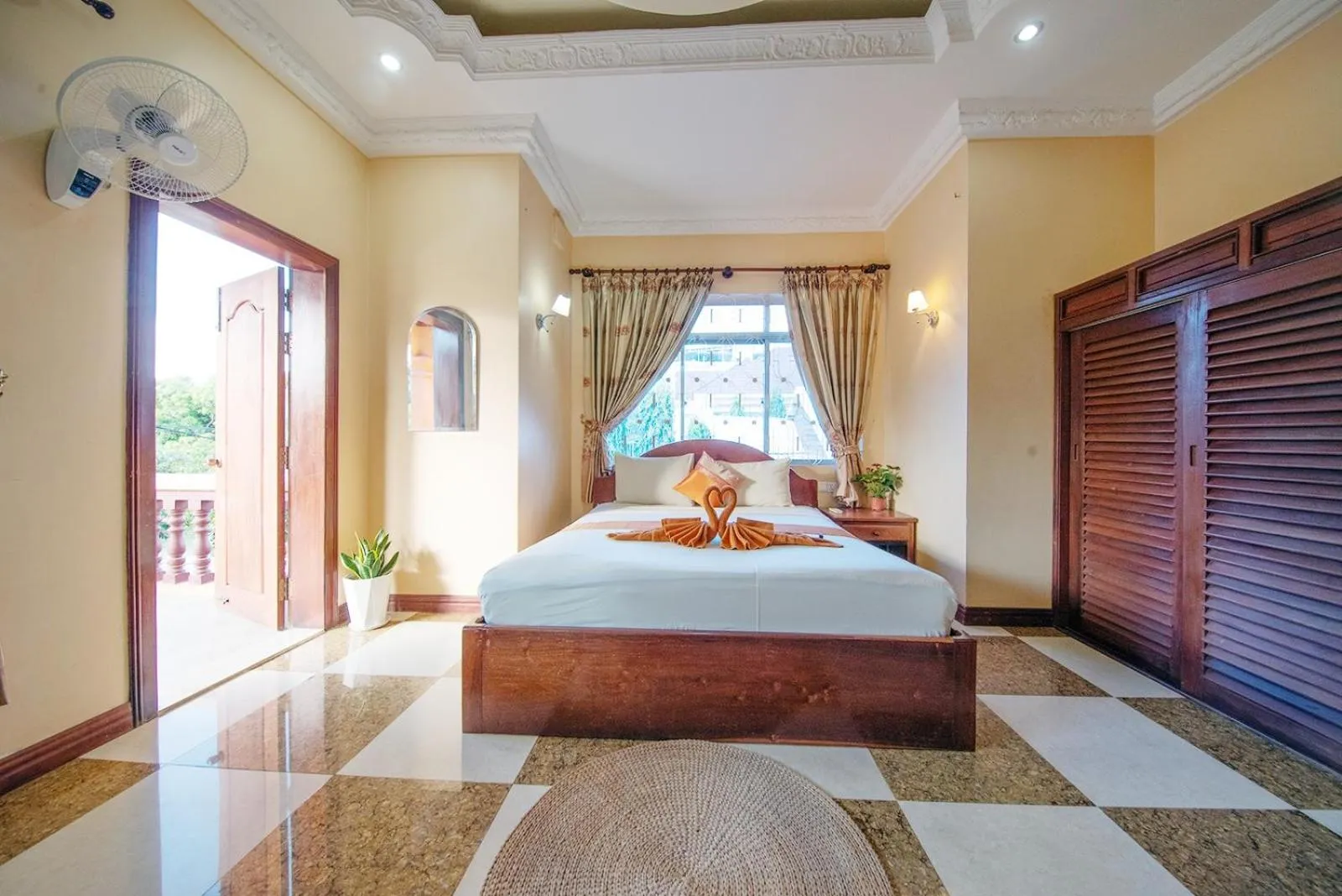 Bedroom, Bed in Twin Villa Siem Reap