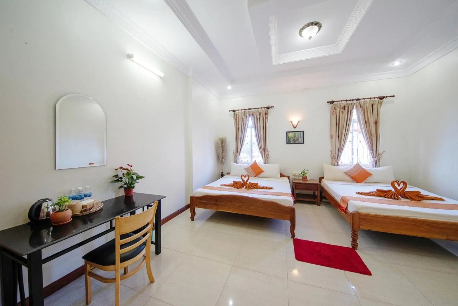 Bed in Twin Villa Siem Reap