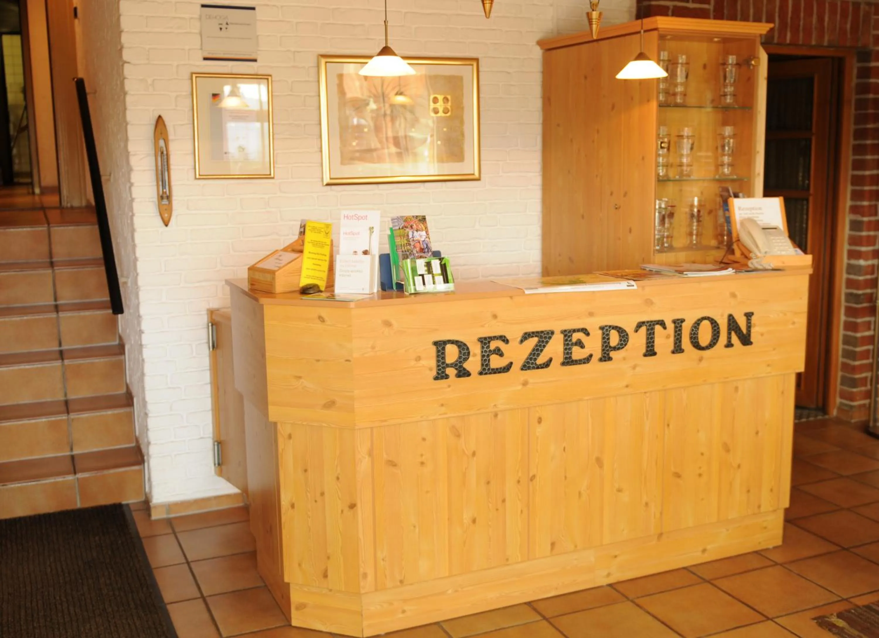 Lobby or reception in Alter Dorfkrug Am Kanal