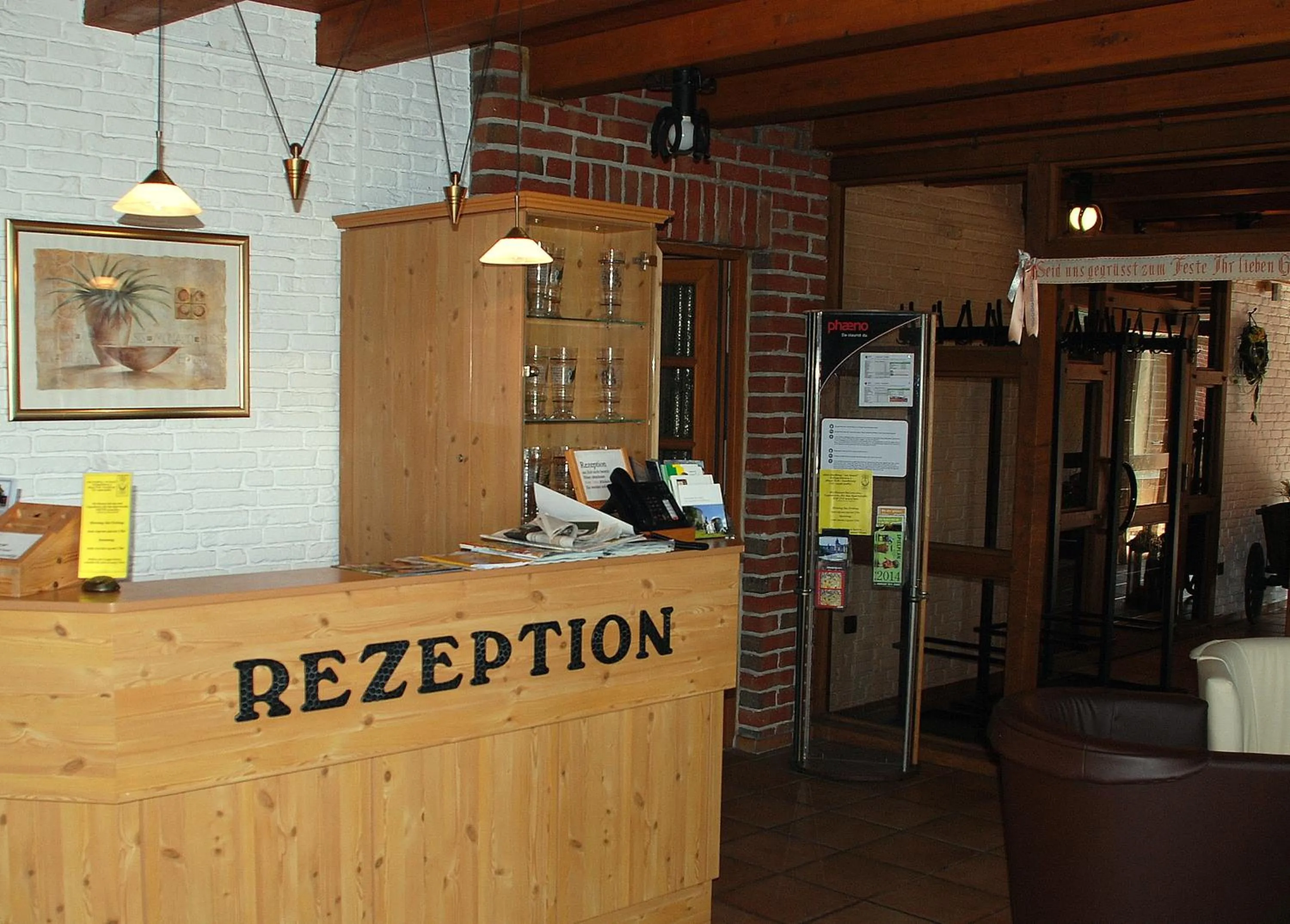Lobby or reception in Alter Dorfkrug Am Kanal
