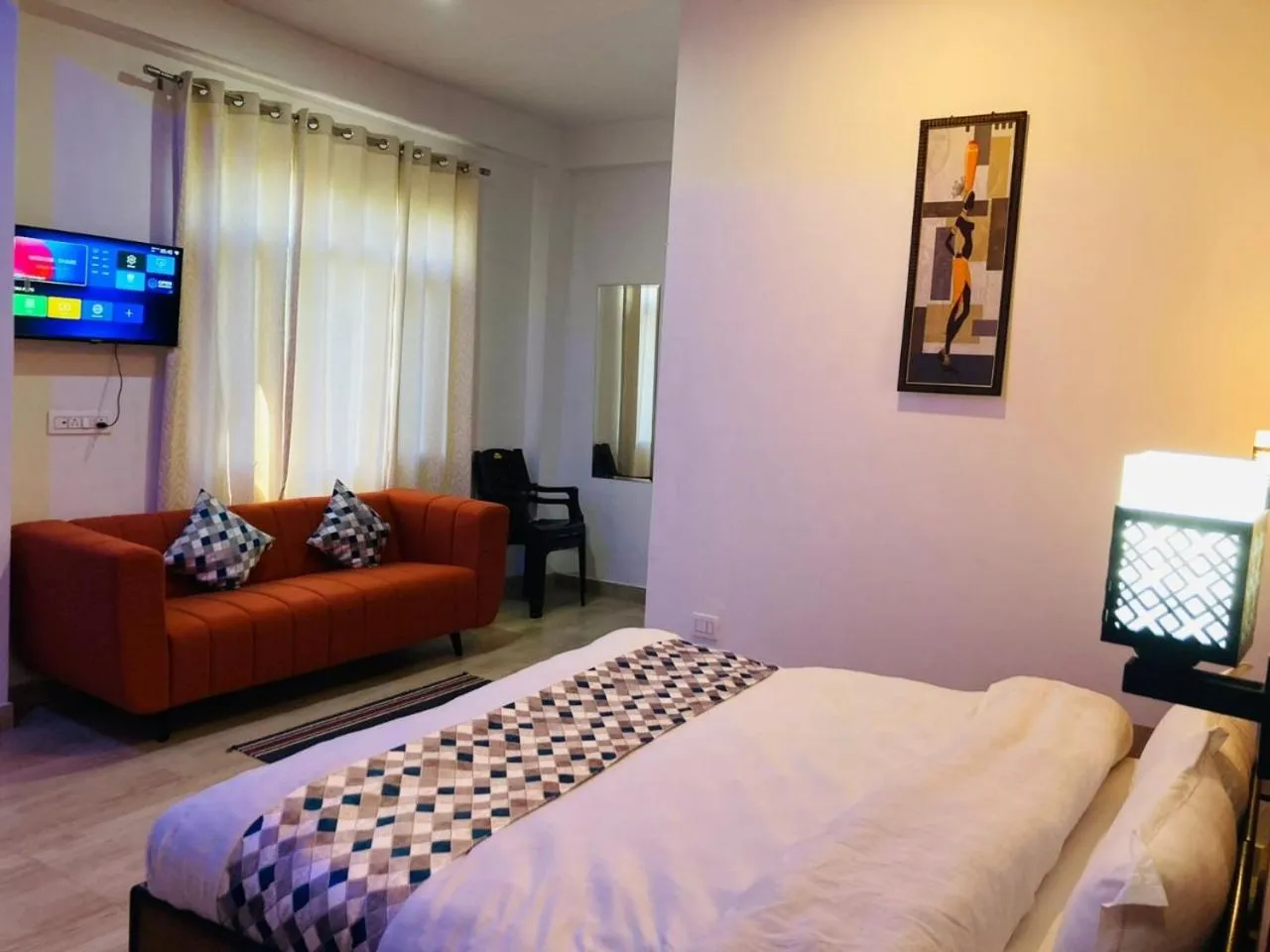 TV and multimedia, Bed in Snow Crest Residency - A Pure Veg Hotel