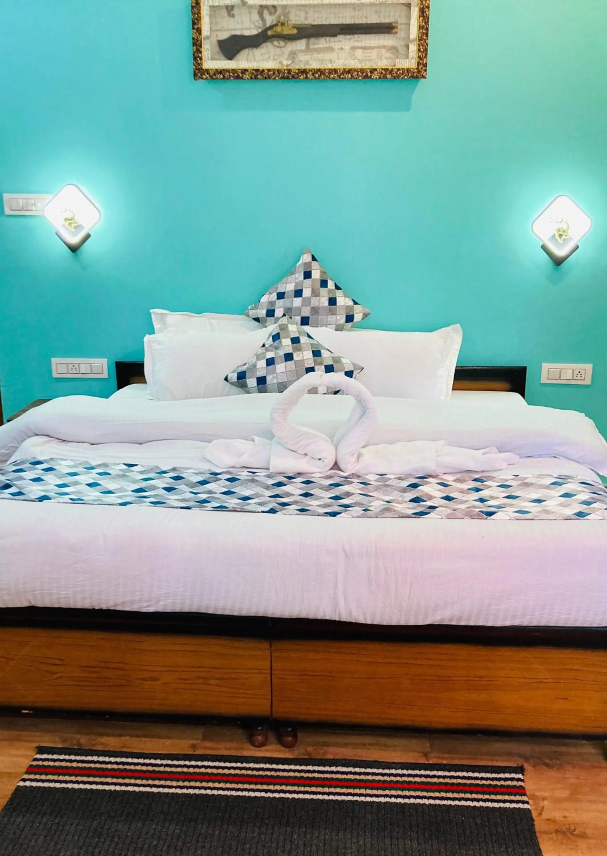 Bed in Snow Crest Residency - A Pure Veg Hotel