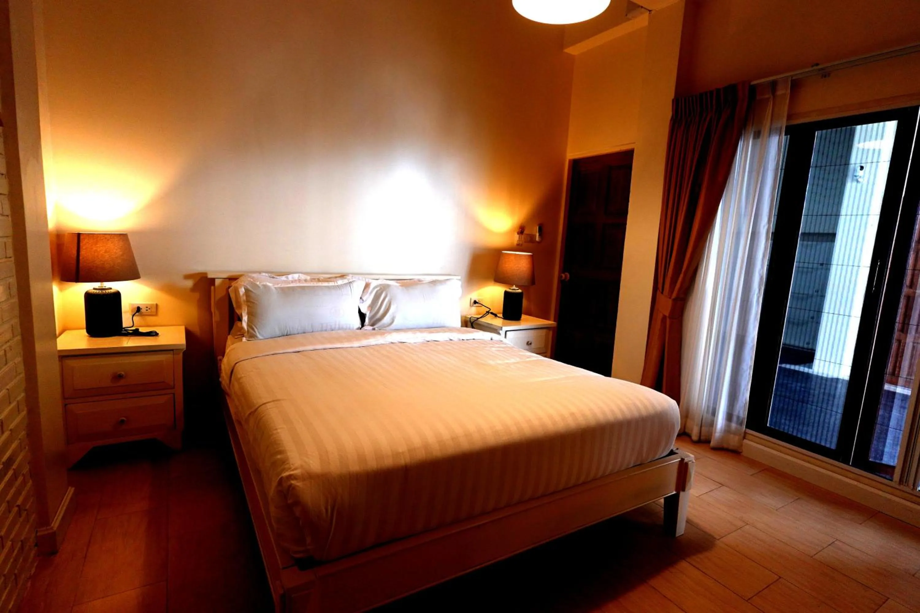 Bed in To The Moon Guesthouse