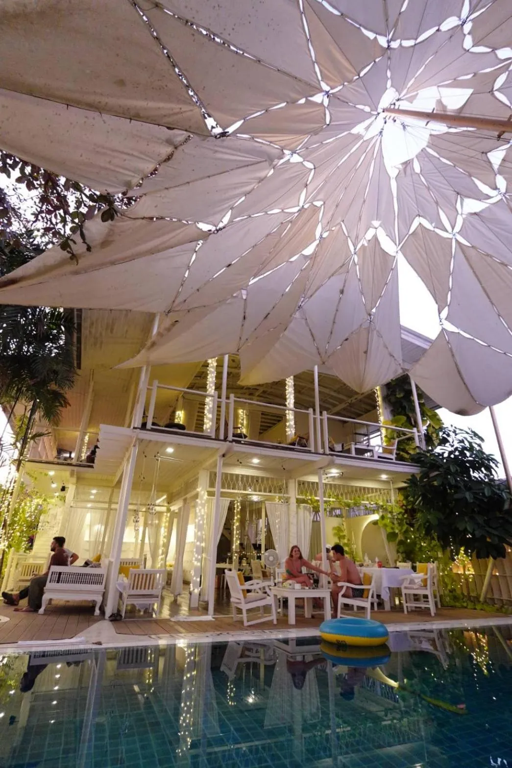 Swimming pool in To The Moon Guesthouse