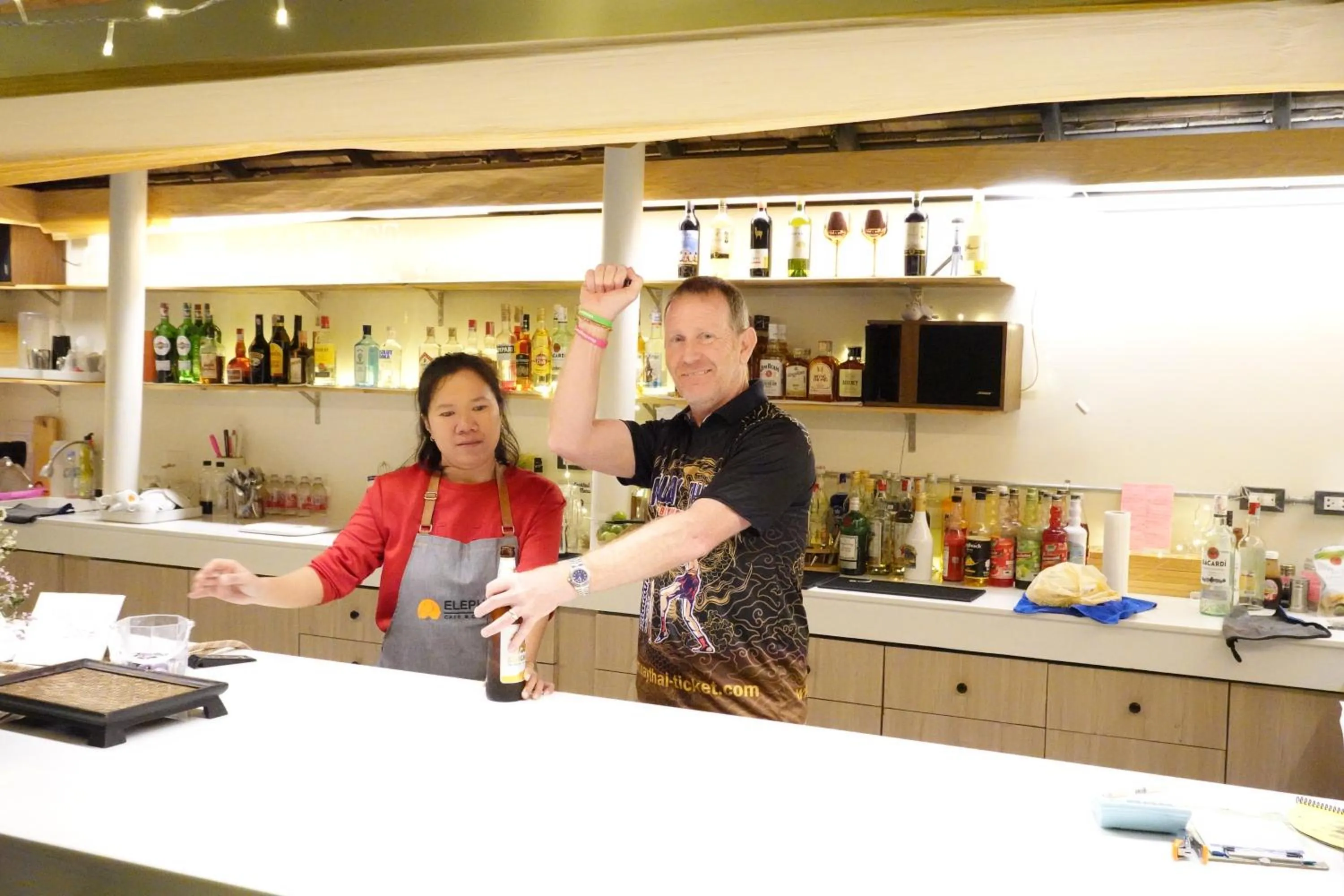 People in To The Moon Guesthouse