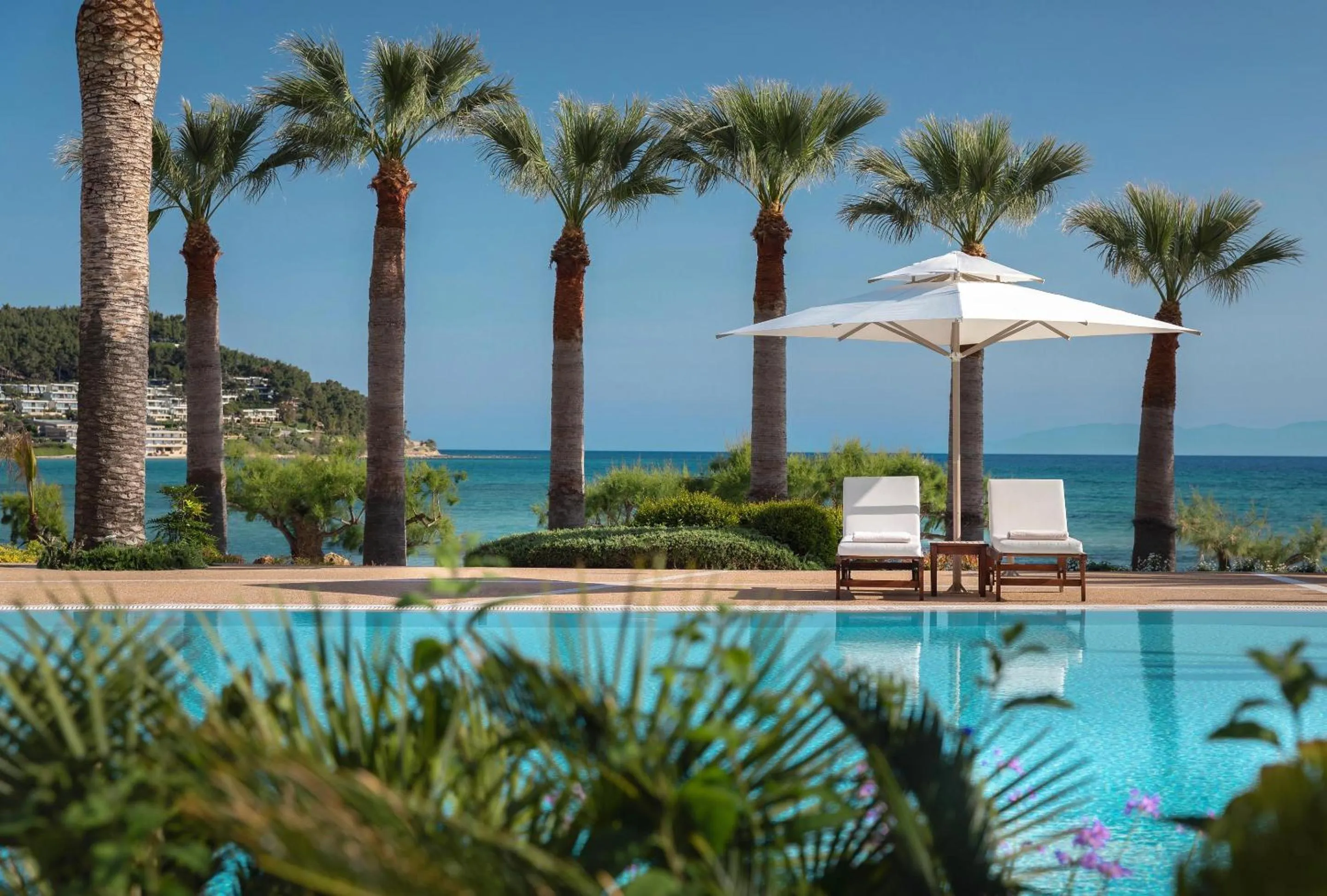 Swimming pool in Sani Beach