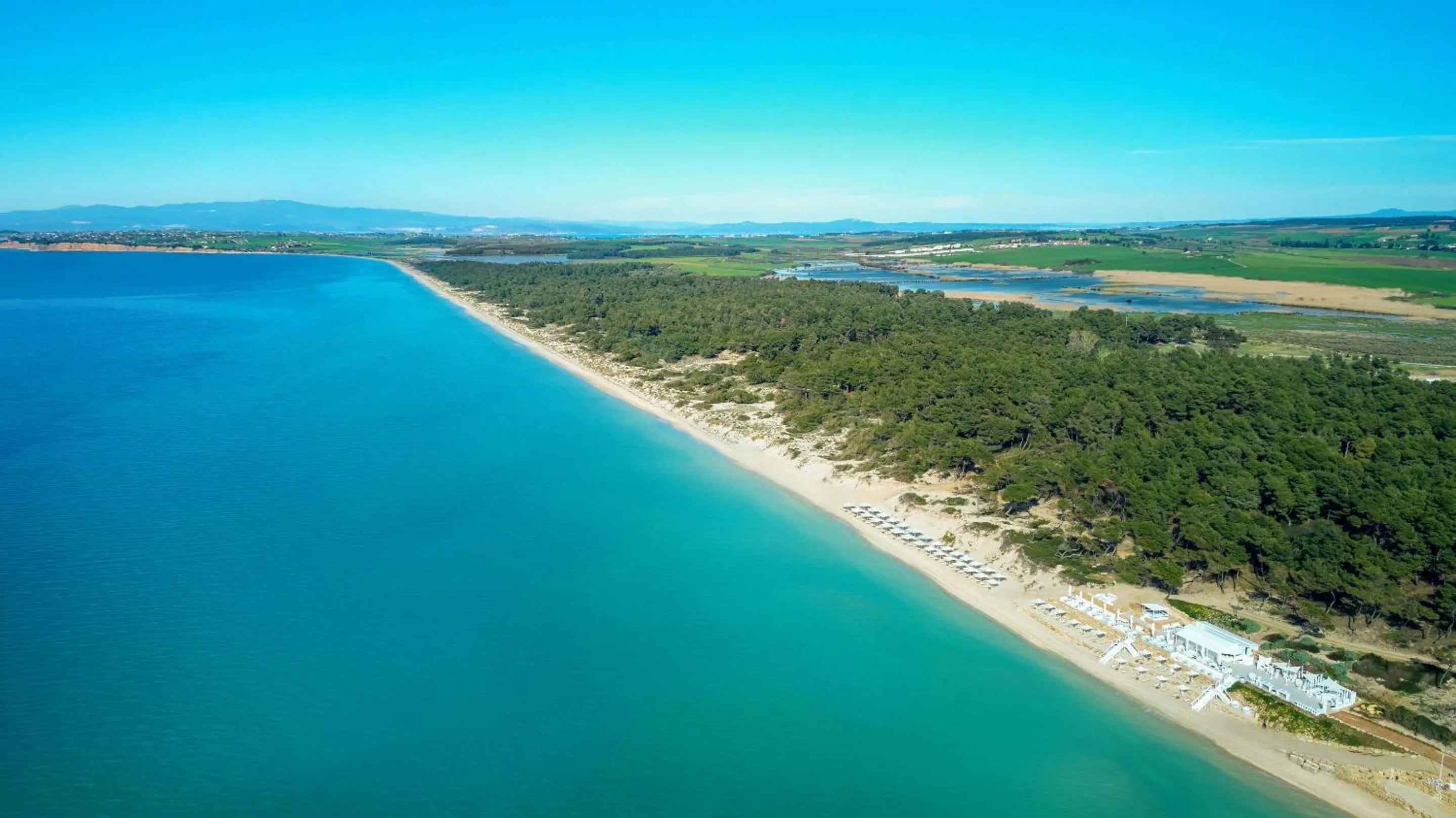 Bird's eye view in Sani Beach