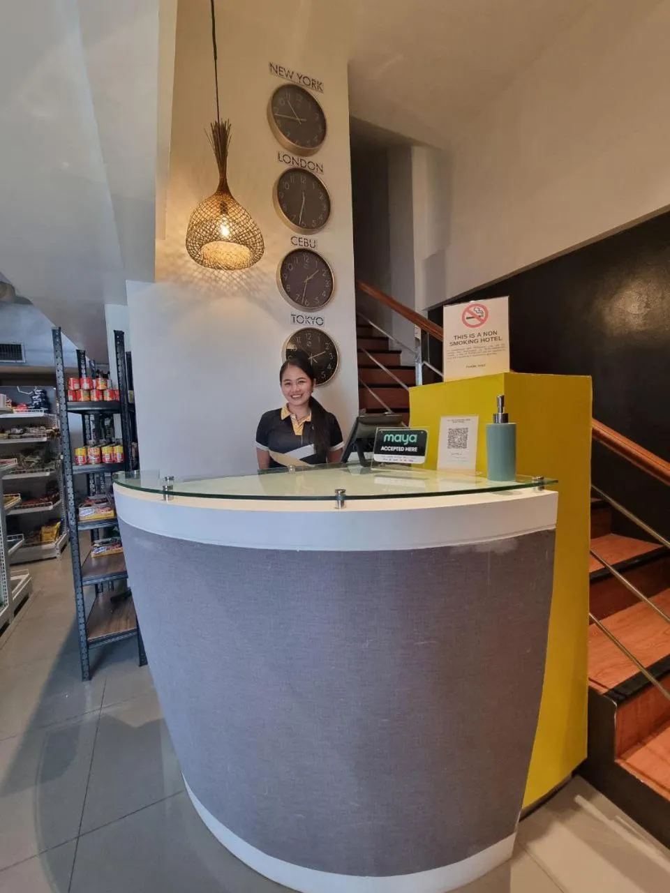 Lobby or reception in Moonstar Cebu Capsule Hotel