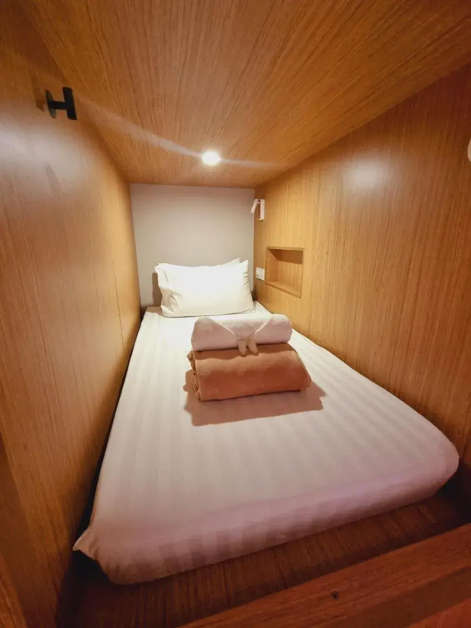 Bunk Bed in Male Dormitory Room in Moonstar Cebu Capsule Hotel Bunk Bed in Male Dormitory Room in Moonstar Cebu Capsule Hotel