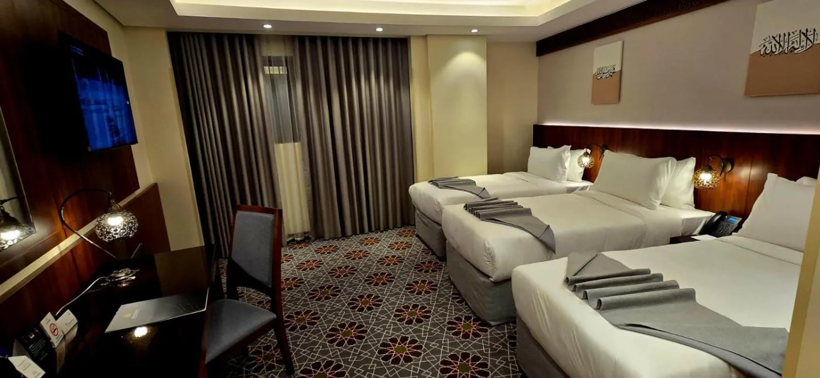 Bed in Maysan Rehab Al Mysk Hotel