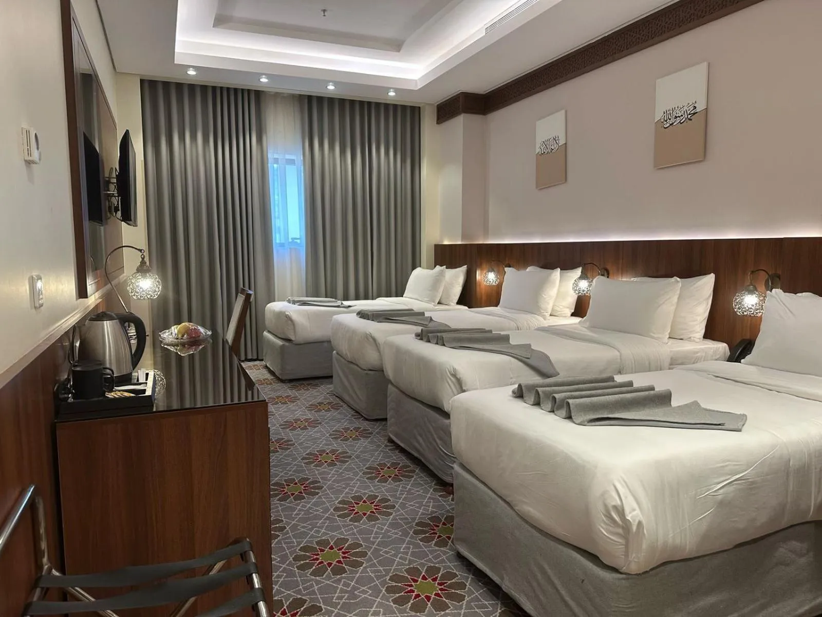 Bed in Maysan Rehab Al Mysk Hotel