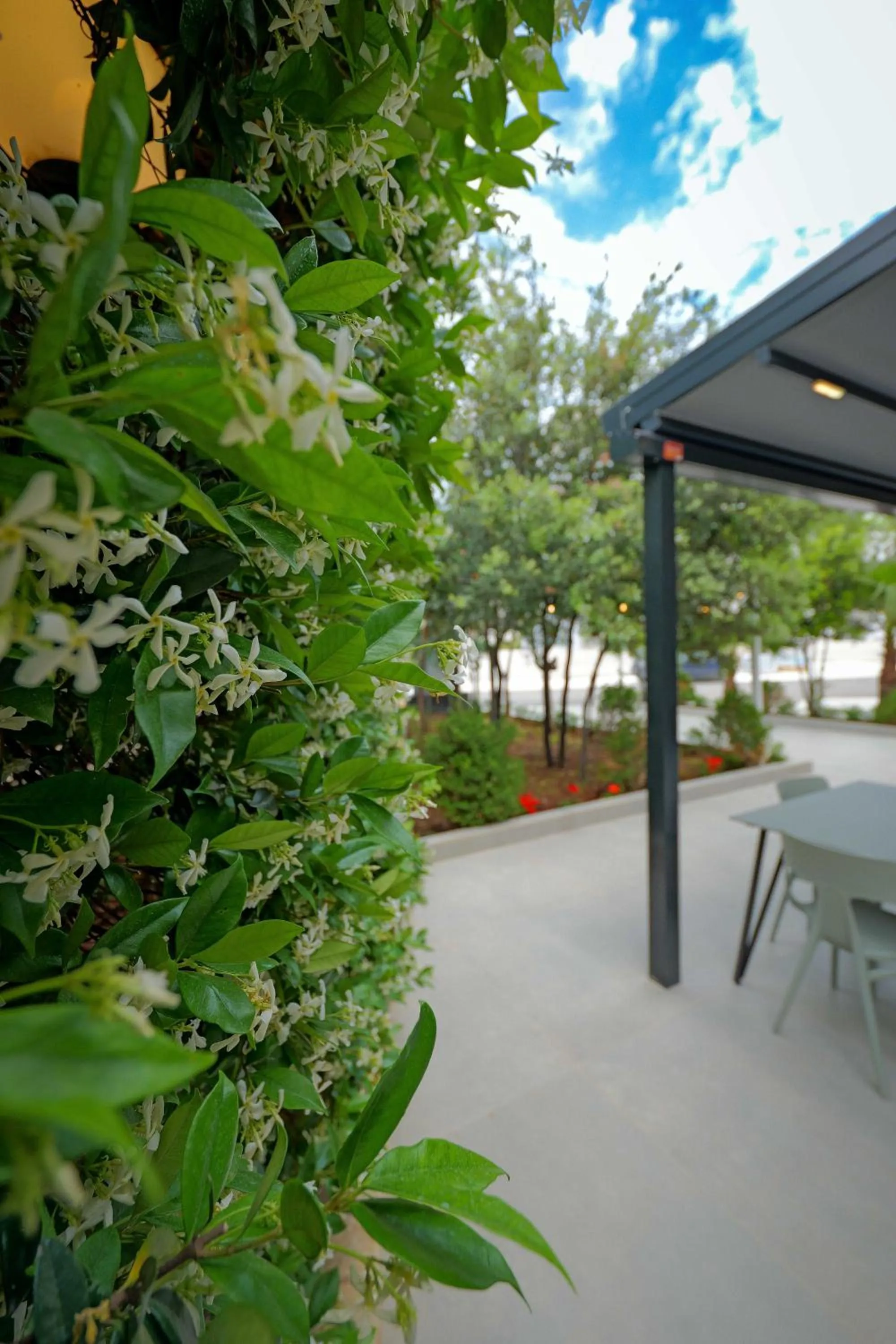 Patio in Heksamil Hotel