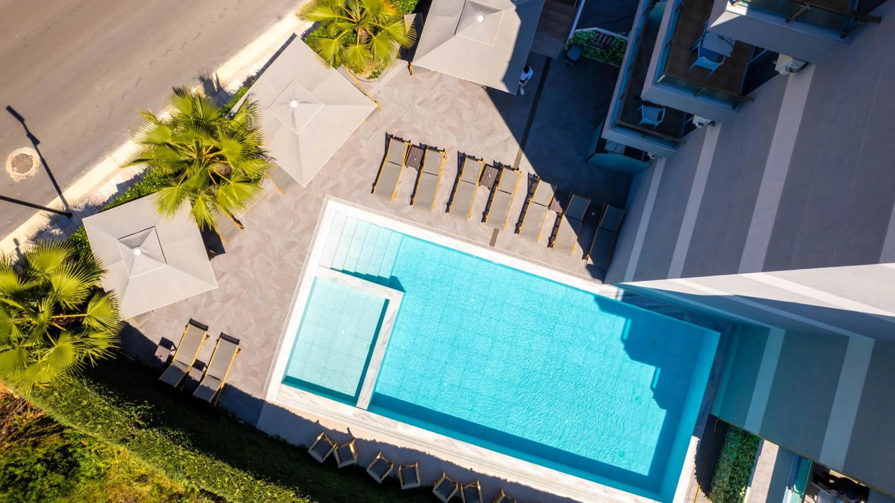 Pool view in Heksamil Hotel