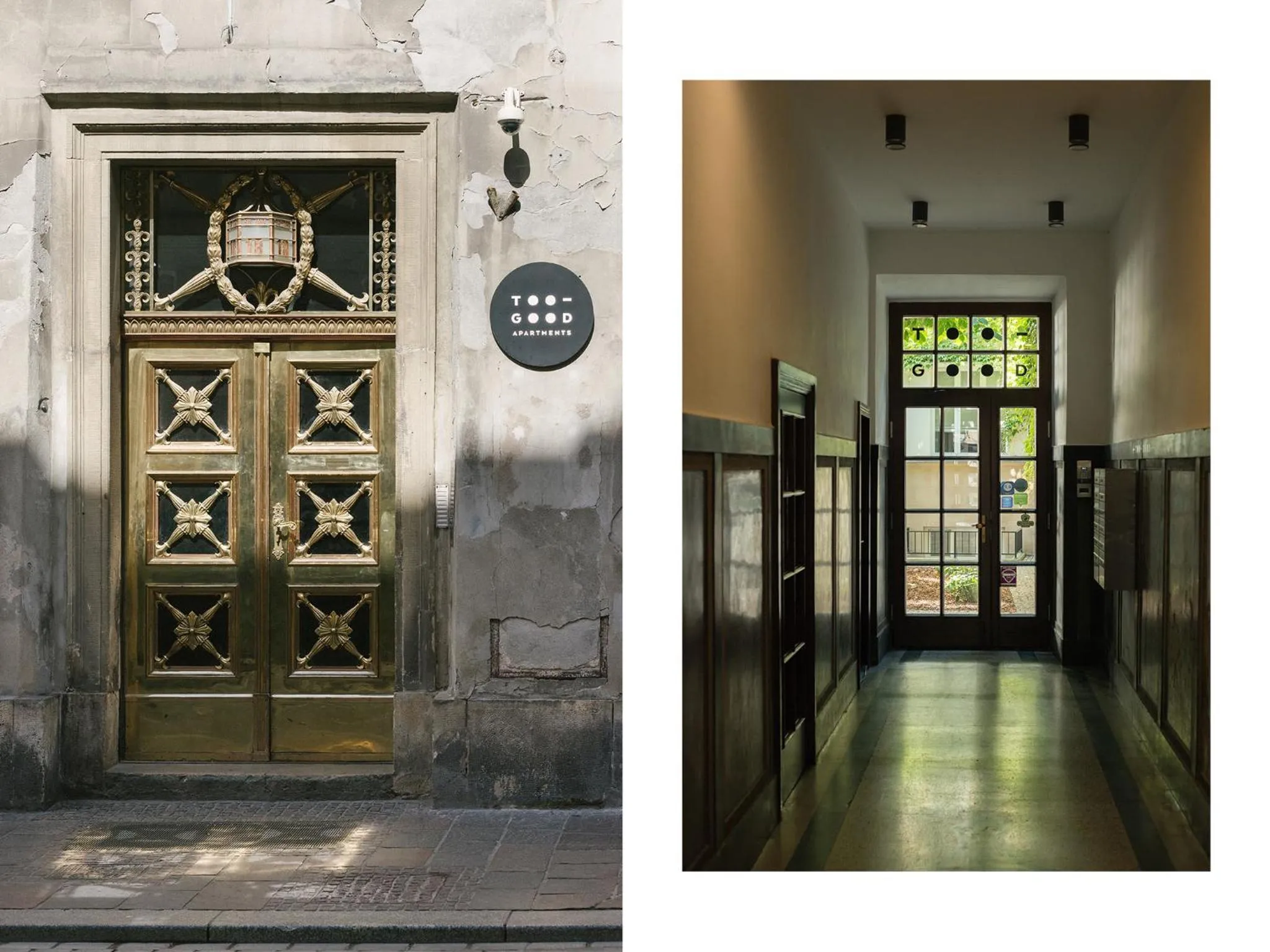 Facade/entrance in Too-Good Apartments