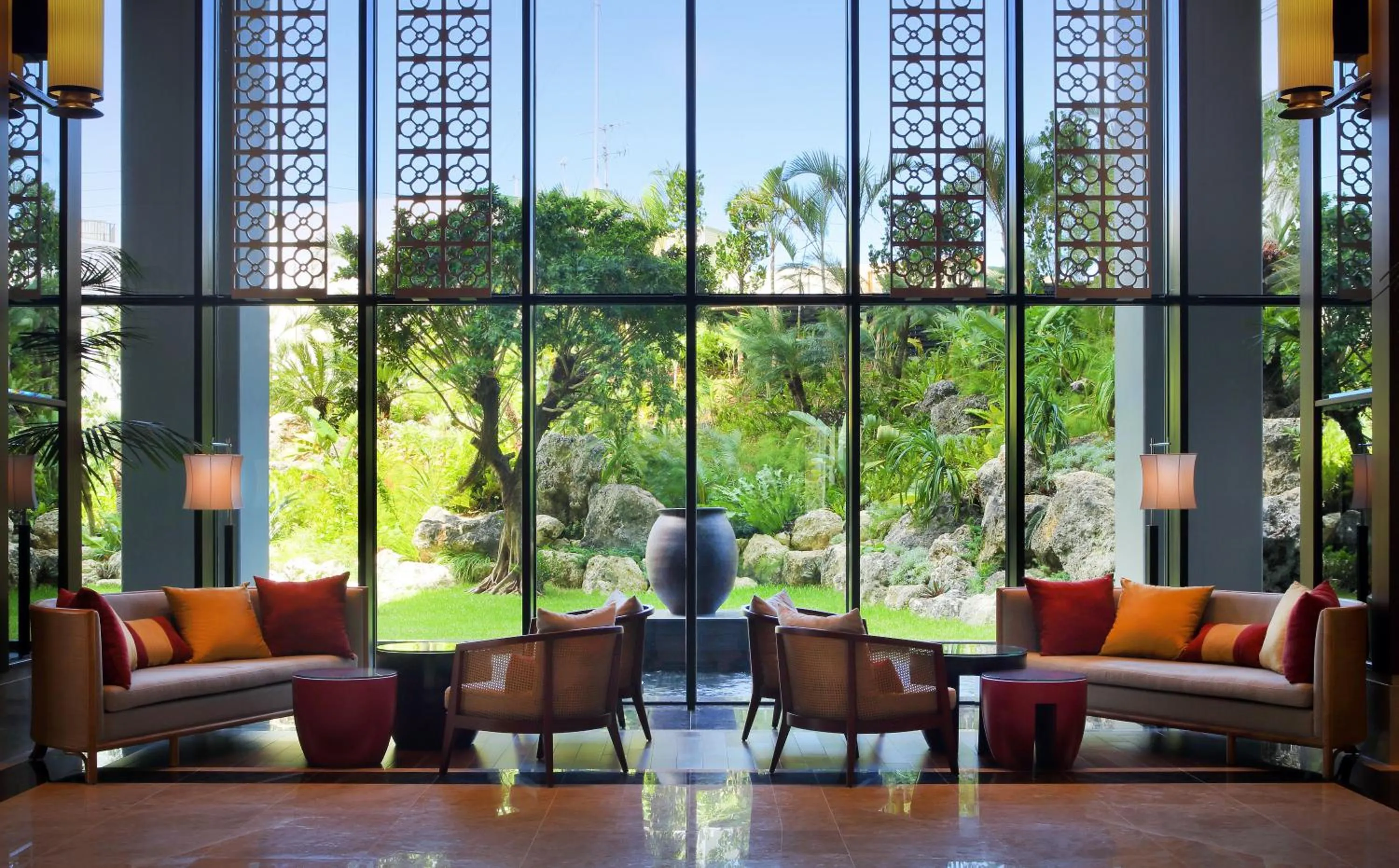 Lobby or reception in Hyatt Regency Naha, Okinawa