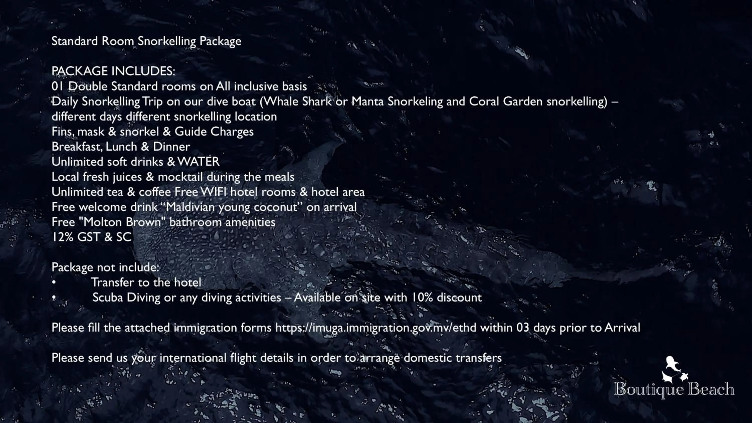 Snorkeling in Boutique Beach All Inclusive Diving Hotel