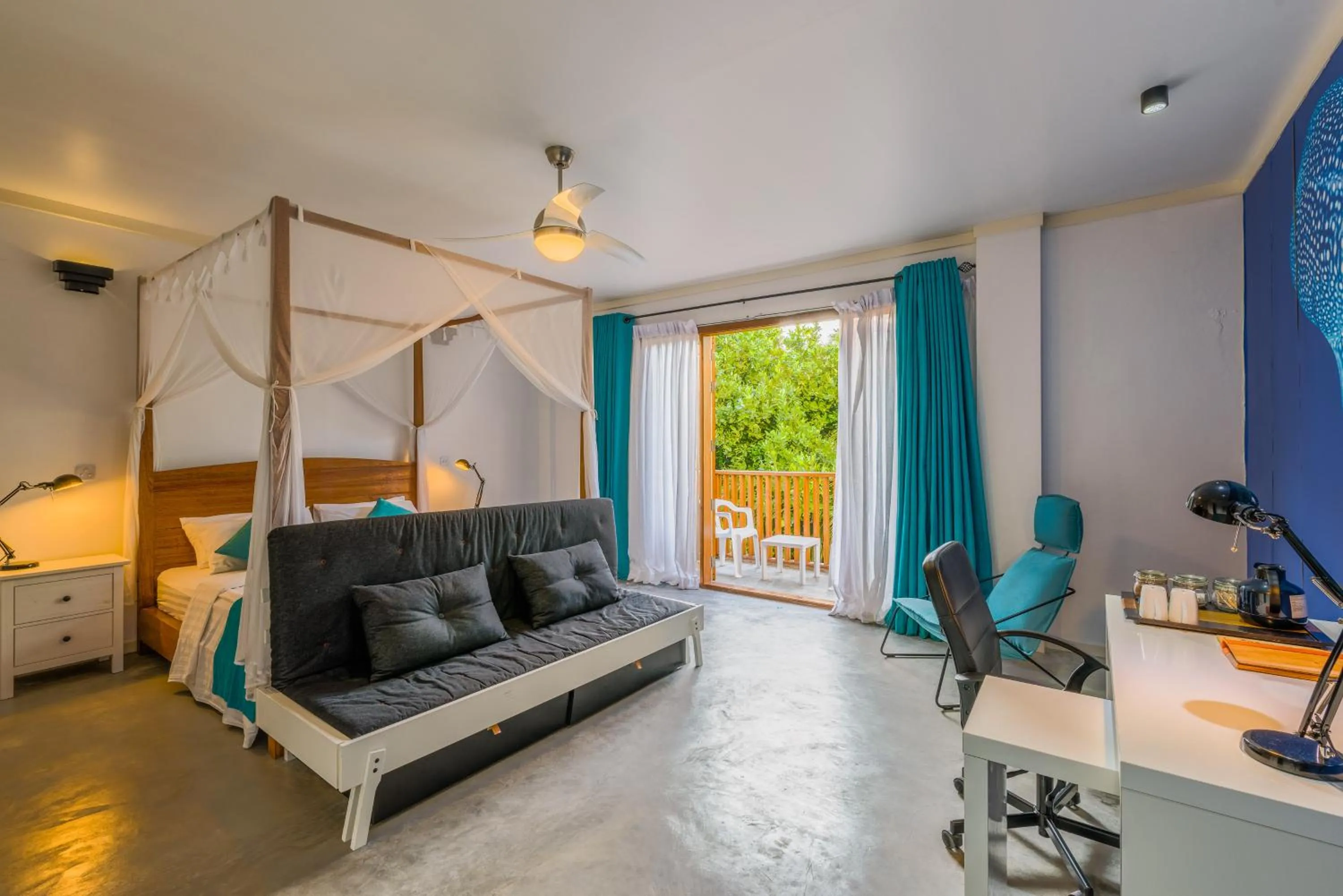 Bathroom, Bed in Boutique Beach All Inclusive Diving Hotel