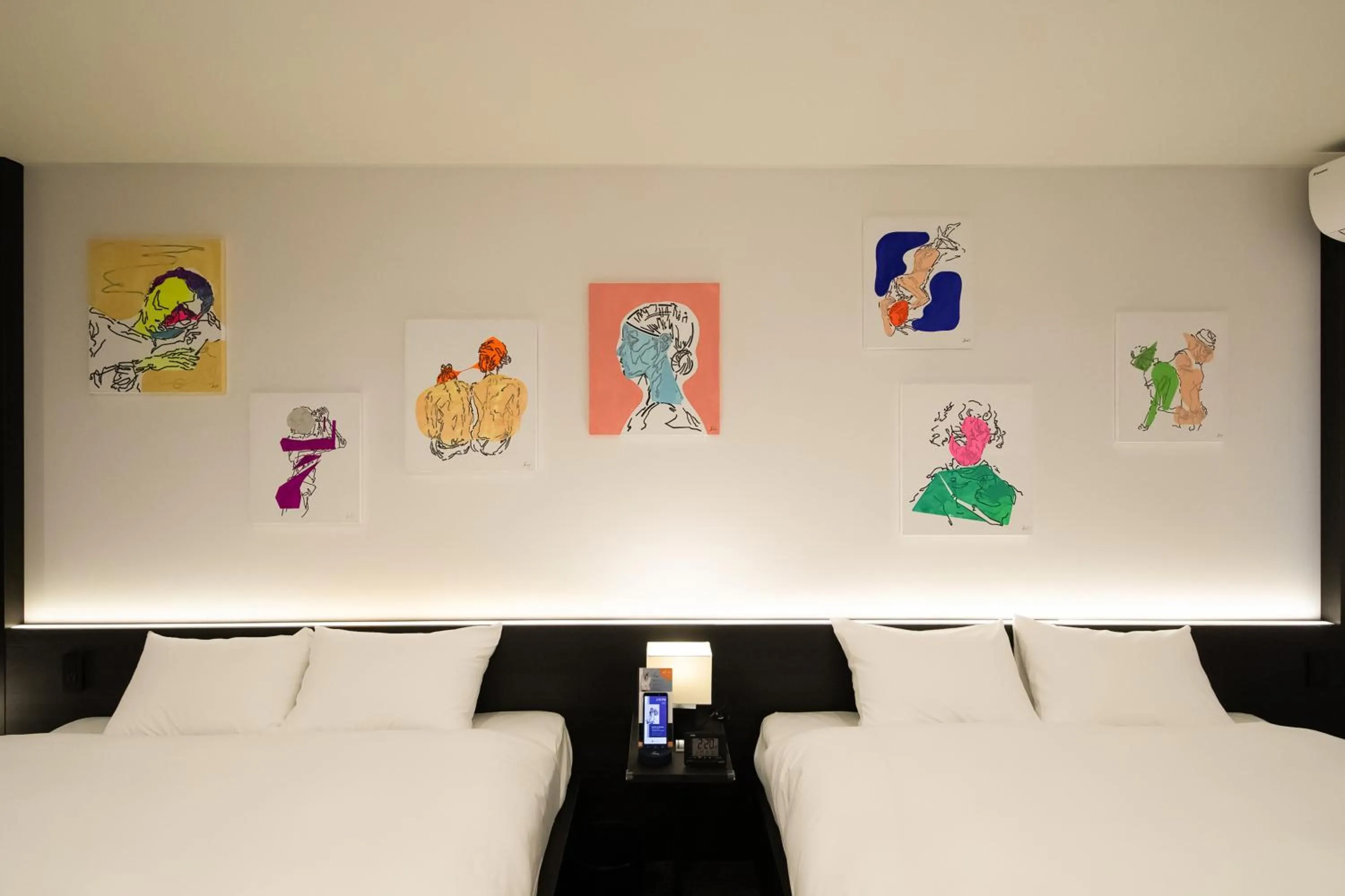 Bed in Randor Residence Kyoto Nijo Castle