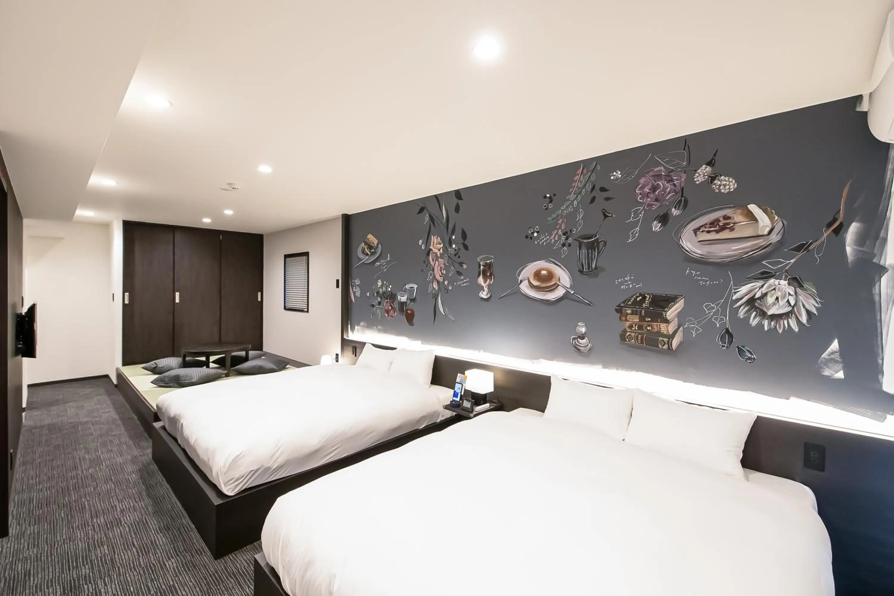 Bed in Randor Residence Kyoto Nijo Castle