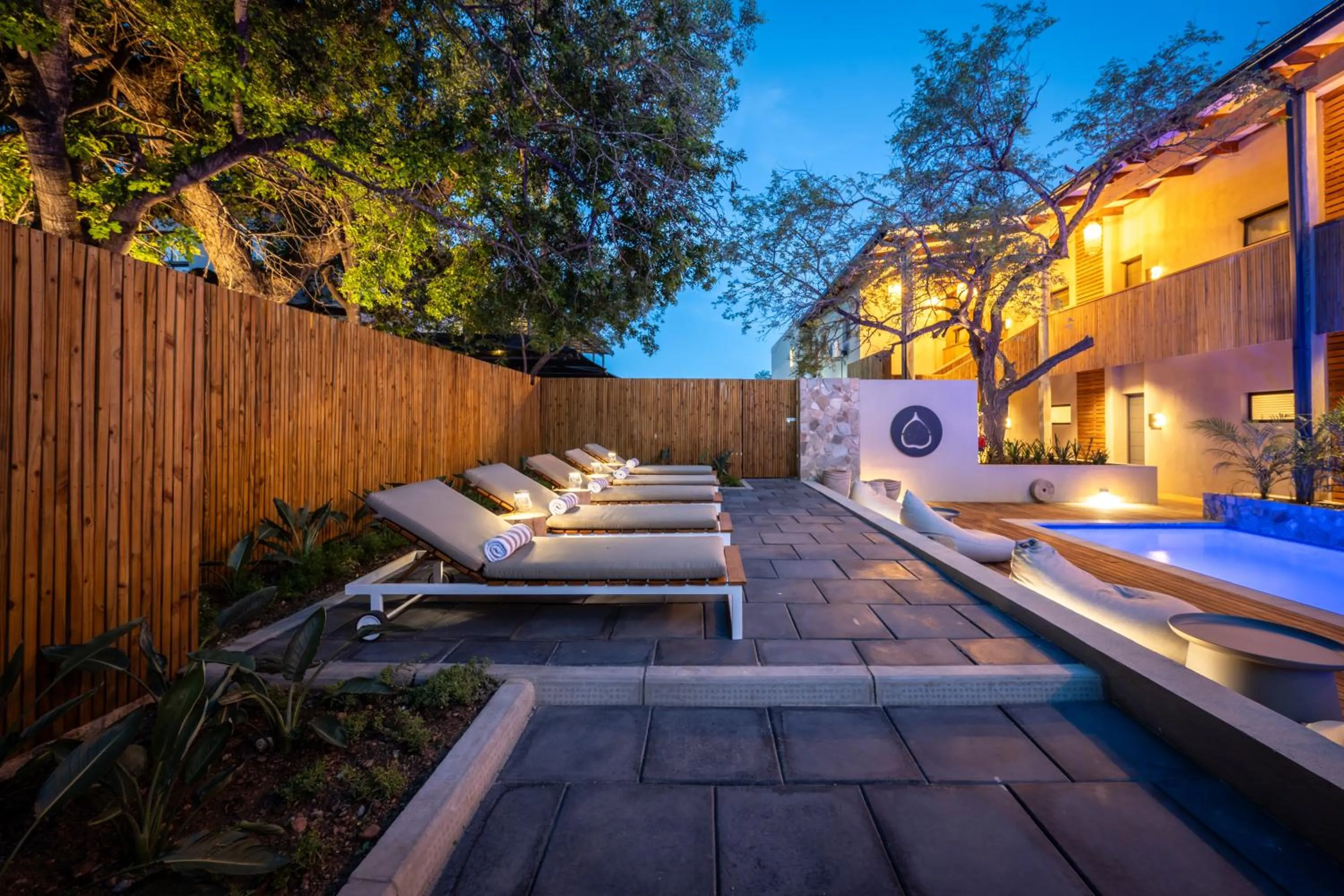 sunbed in Khiwane Boutique Hotel