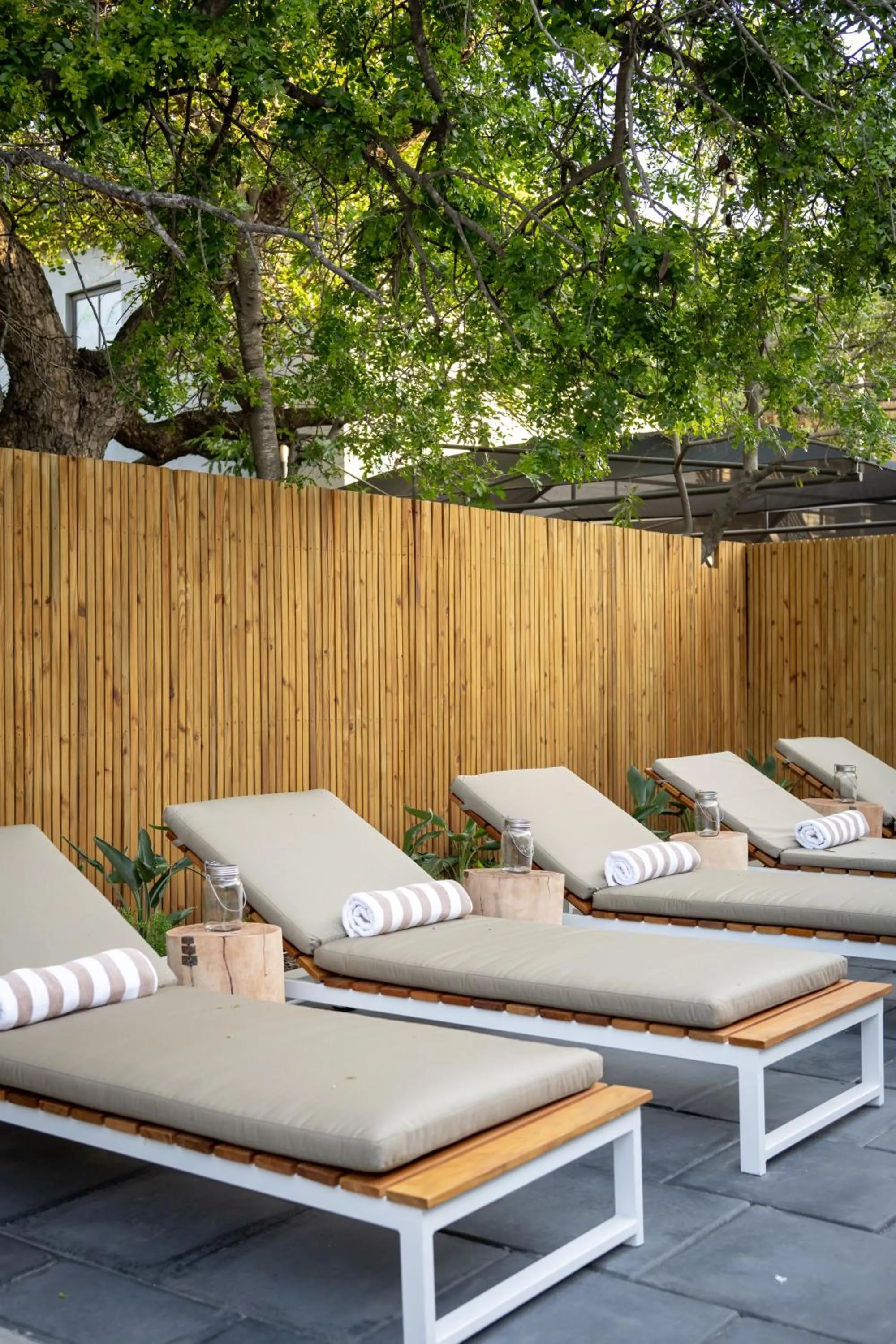 sunbed in Khiwane Boutique Hotel