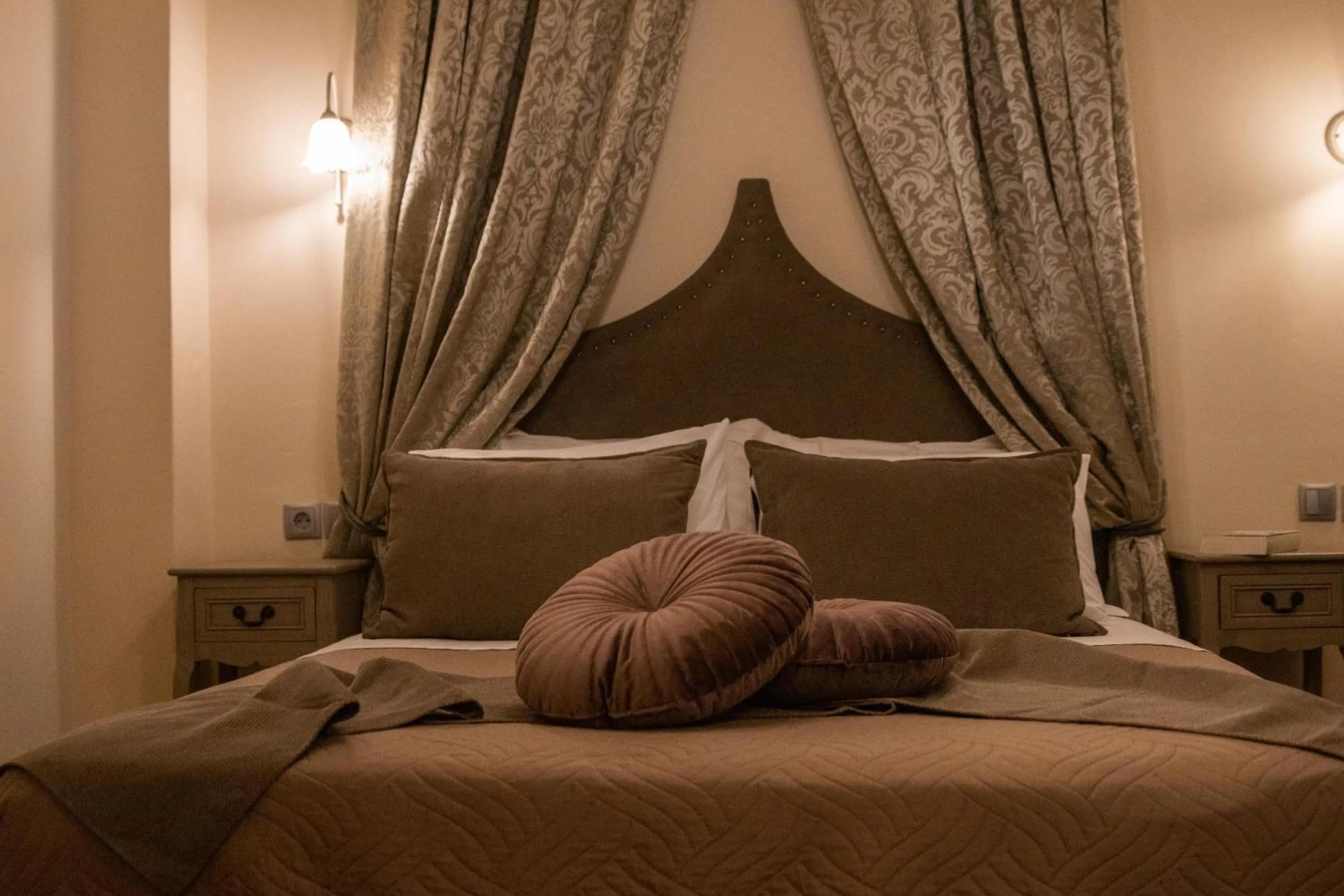 Bed in April Medieval Hotel