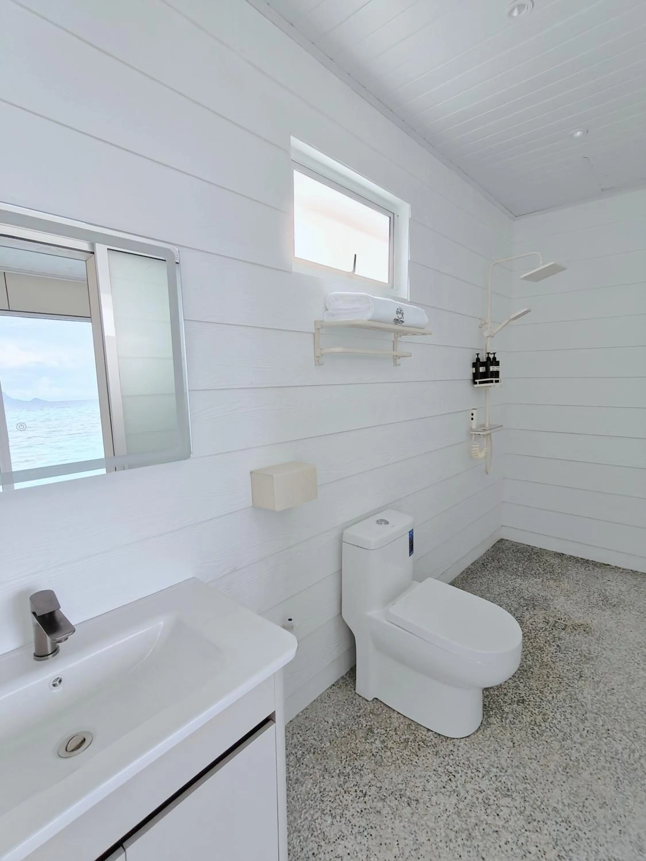 Toilet in Bubblefish Water Villa