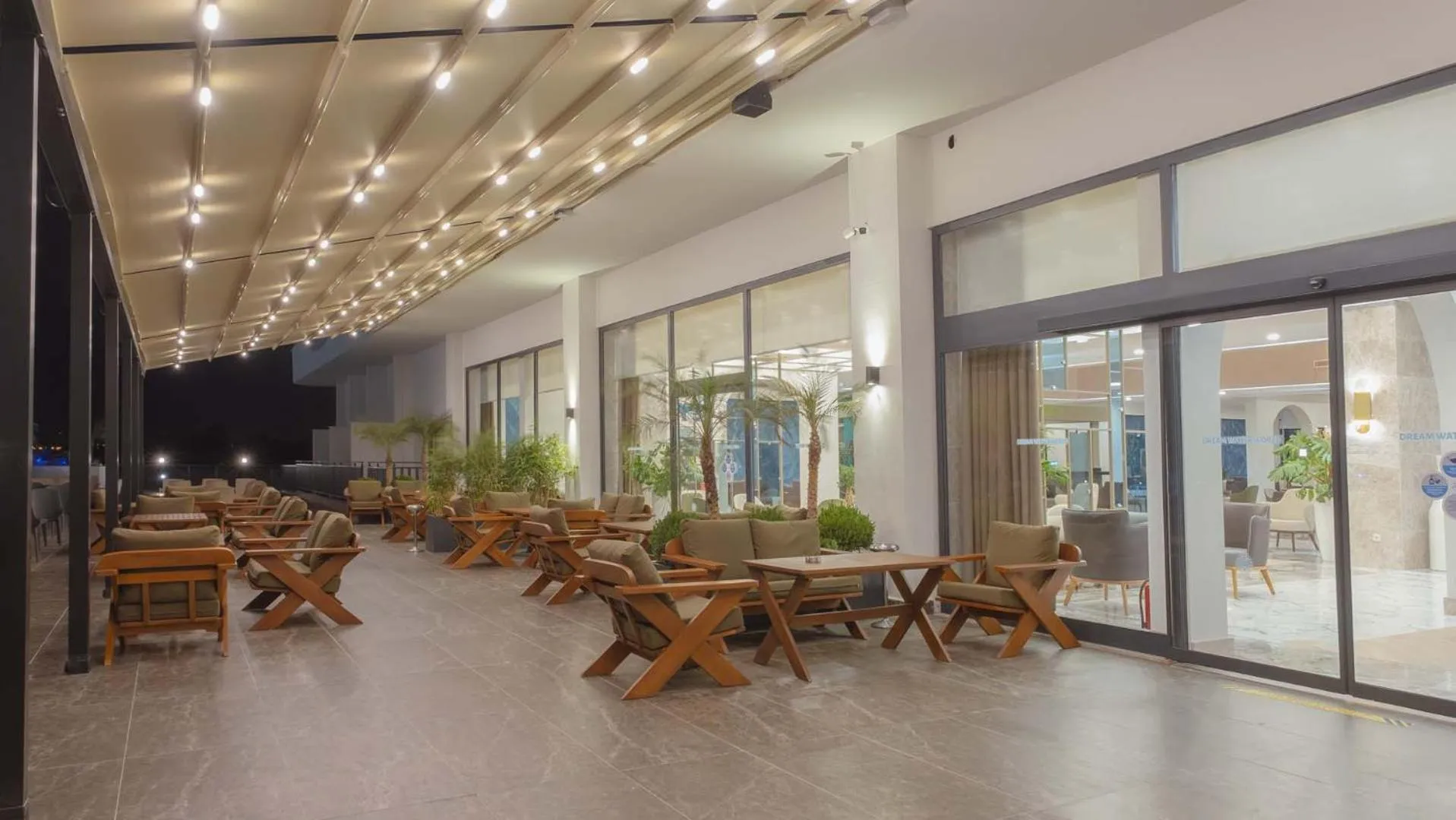 Seating area in Dream Water World